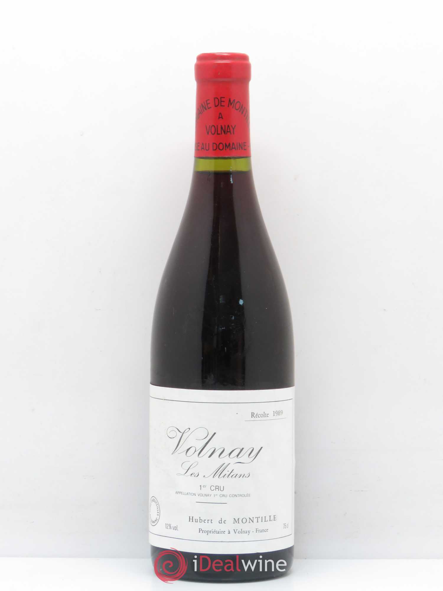 Volnay 1er Cru Les Mitans De Montille (Domaine) 1989 - Lot de 1 bouteille - 0