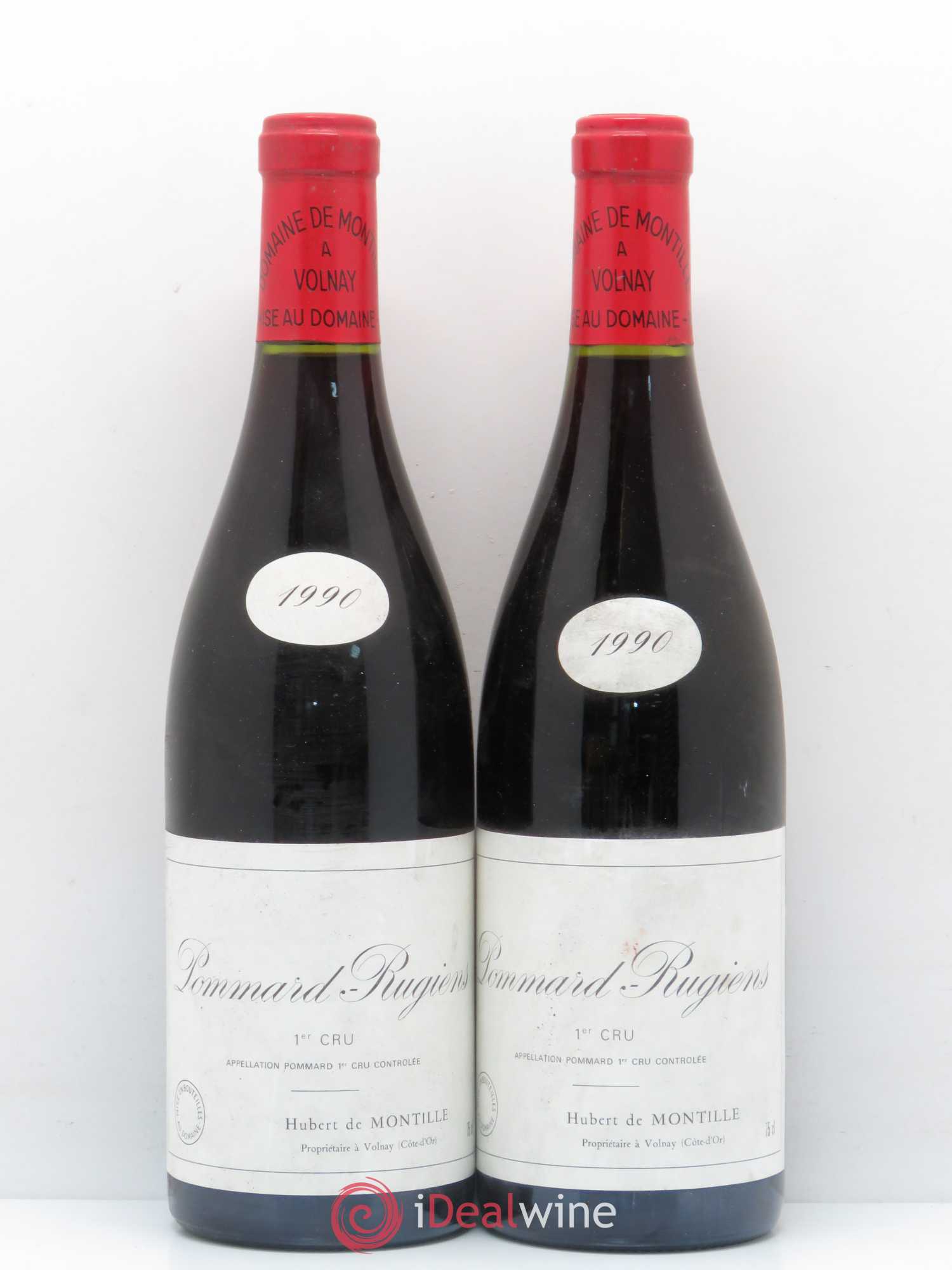 Pommard 1er Cru Les Rugiens-bas De Montille (Domaine) 1990 - Lot de 2 bouteilles - 0