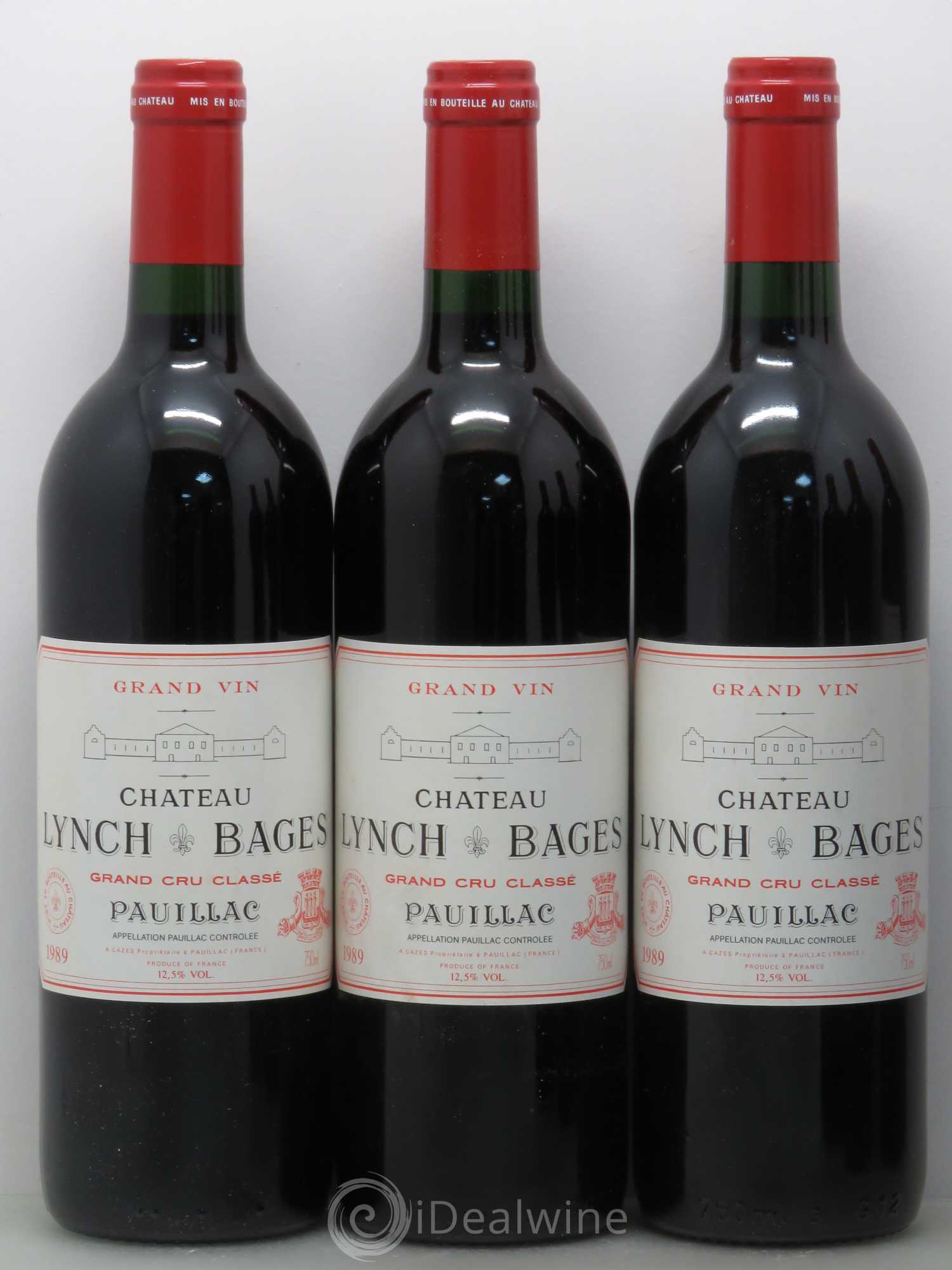 Château Lynch Bages 5ème Grand Cru Classé 1989 - Lot de 6 bouteilles - 1
