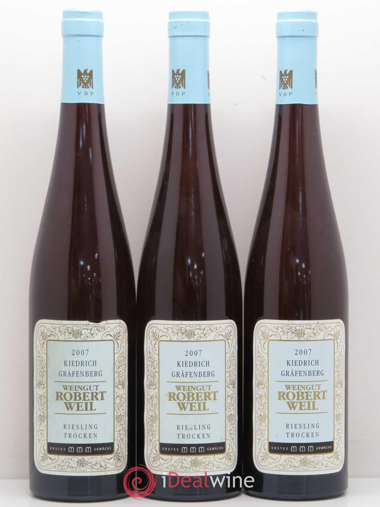 Riesling Trocken Robert Weil (sans prix de réserve) 2007 - Posten von 3 Flaschen - 0