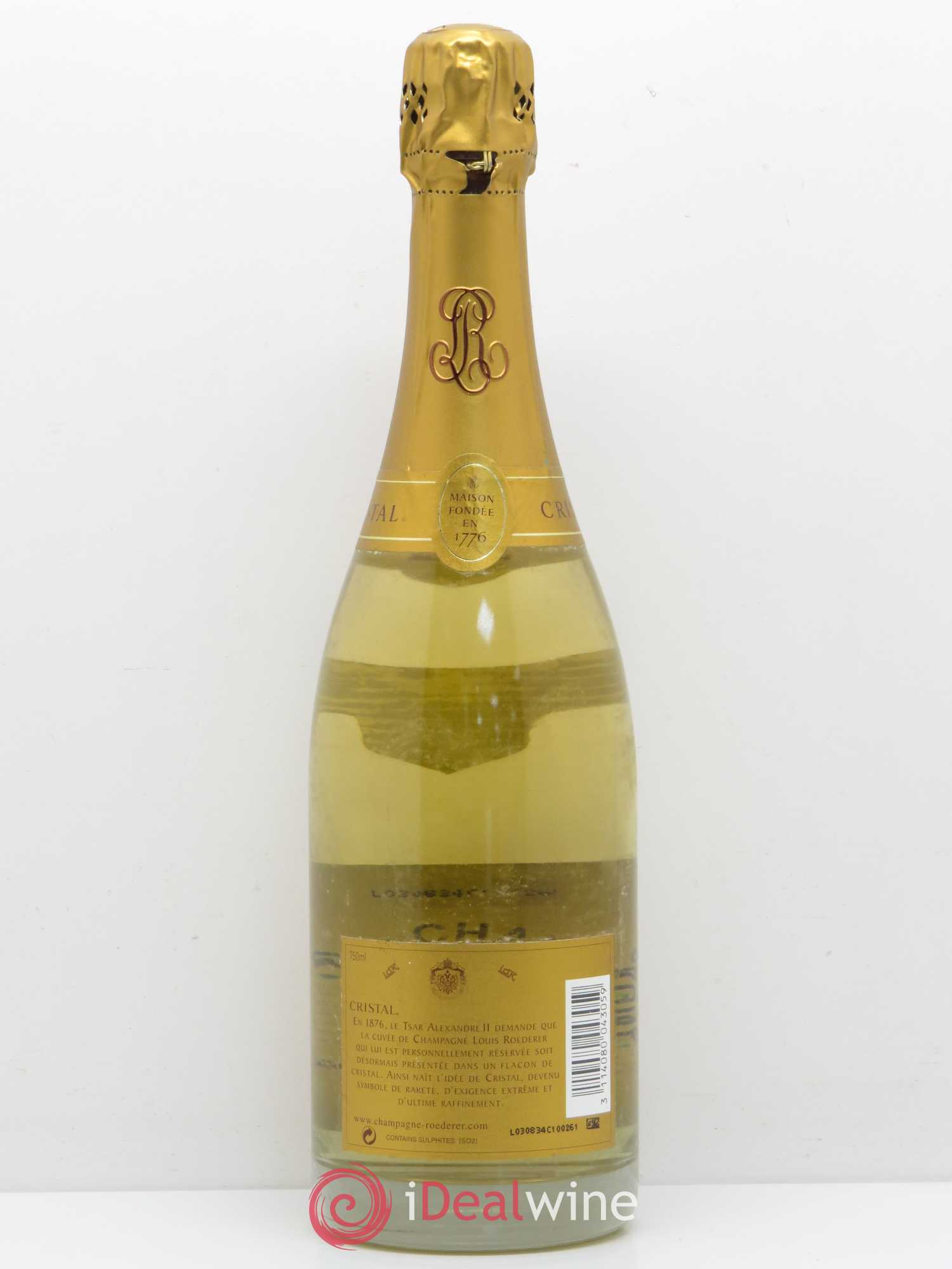 Cristal Louis Roederer 2002 - Lot de 1 bouteille - 1