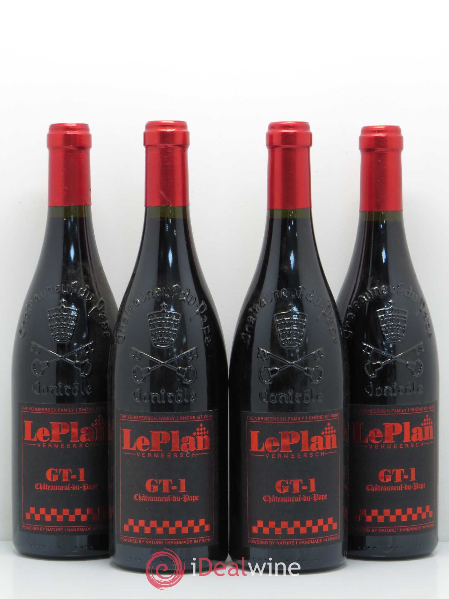 Châteauneuf-du-Pape Le Plan Vermeersch GT-1 2007 - Posten von 4 Flaschen - 0