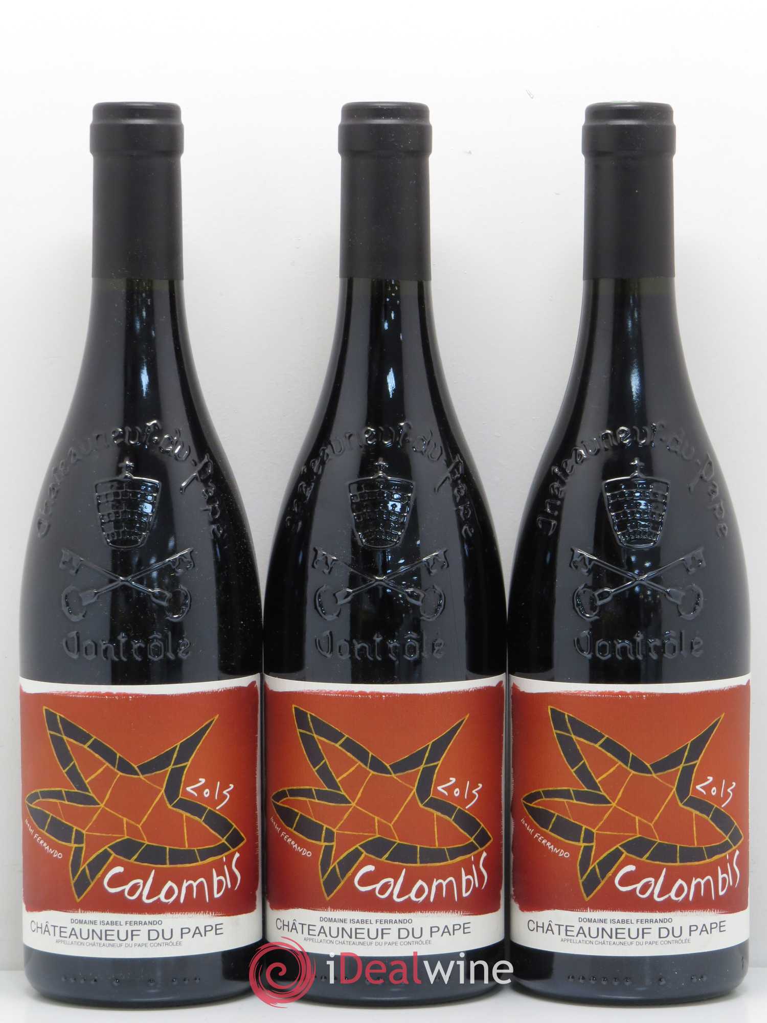Châteauneuf-du-Pape Colombis Domaine Saint-Préfert 2013 - Lot de 3 bouteilles - 0