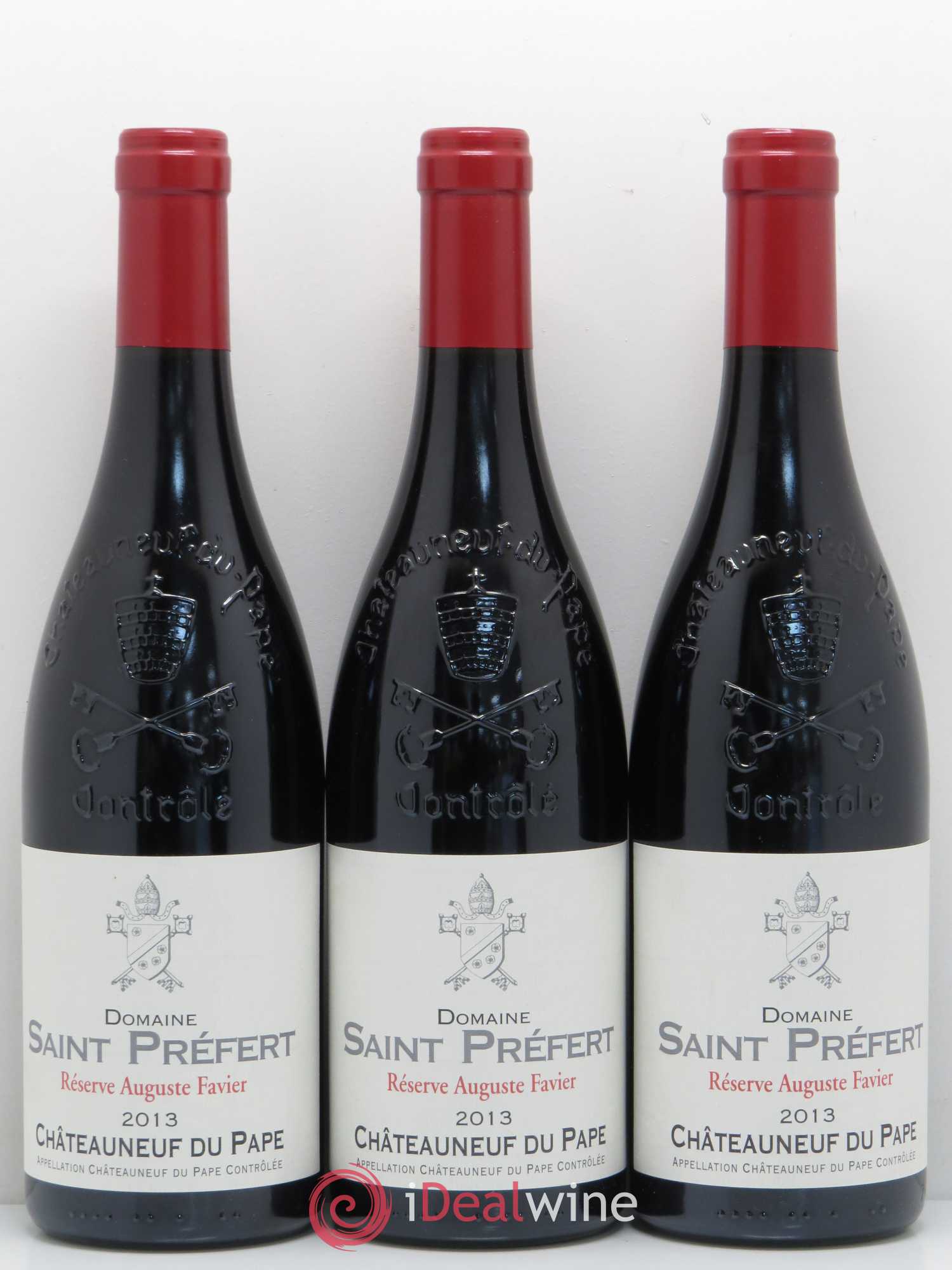 Châteauneuf-du-Pape Réserve Auguste Favier Domaine Saint-Préfert 2013 - Lot de 3 bouteilles - 0