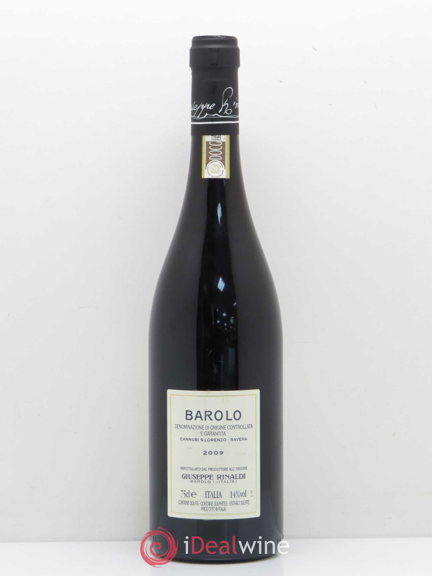 Barolo Giuseppe Rinaldi Cannubi San Lorenzo 2009 - Lot de 1 bouteille - 1