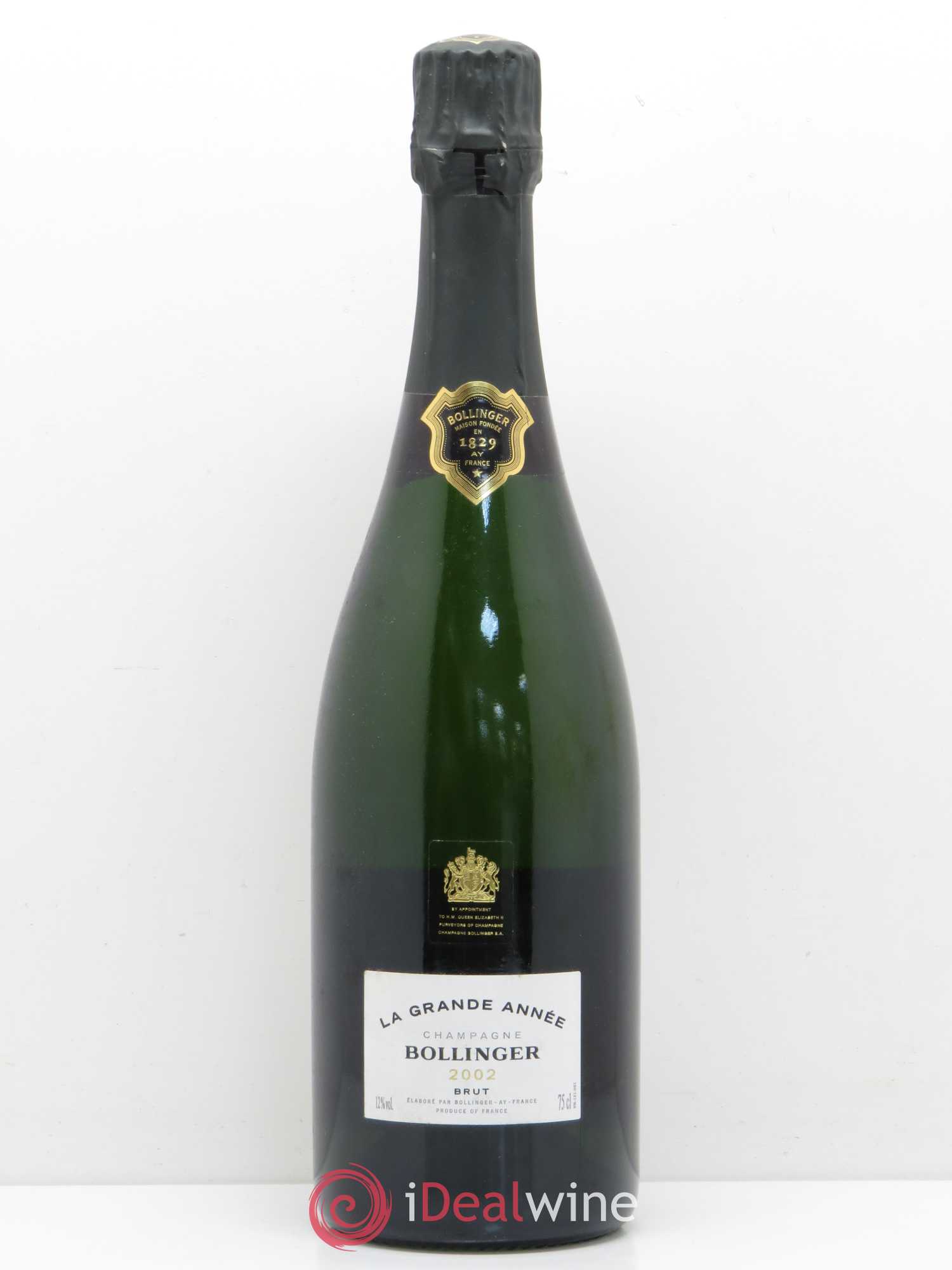 La Grande Année Brut Bollinger 2002 - Lot de 1 bouteille - 0