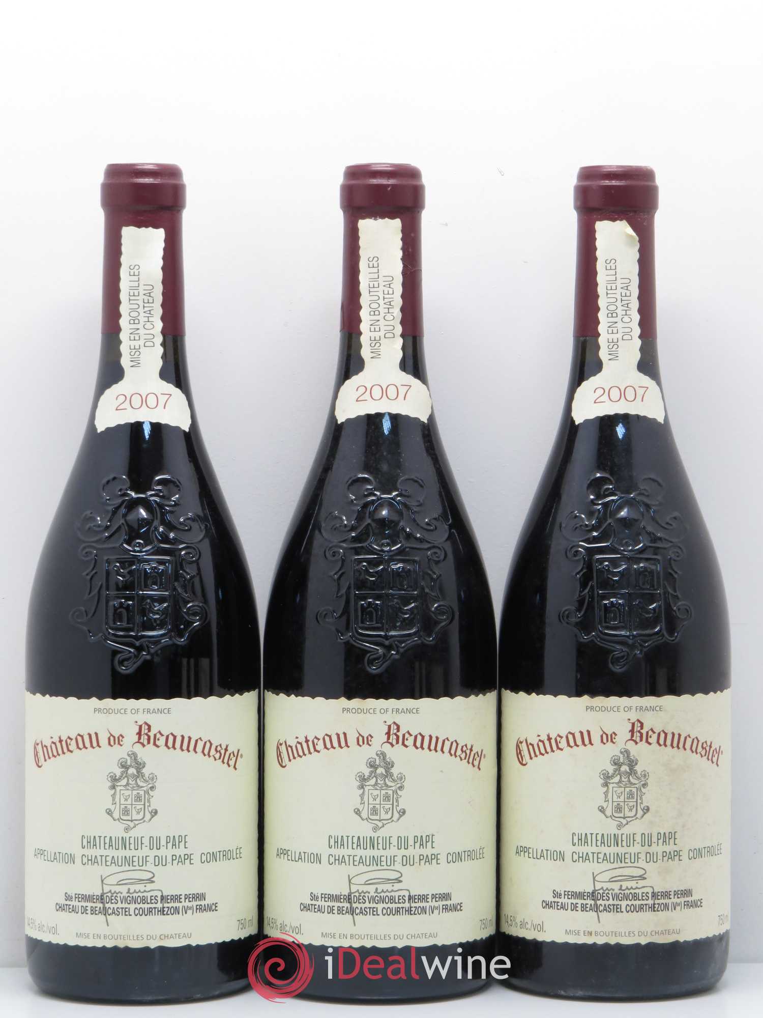 Châteauneuf-du-Pape Château de Beaucastel Famille Perrin 2007 - Lot de 6 bouteilles - 1