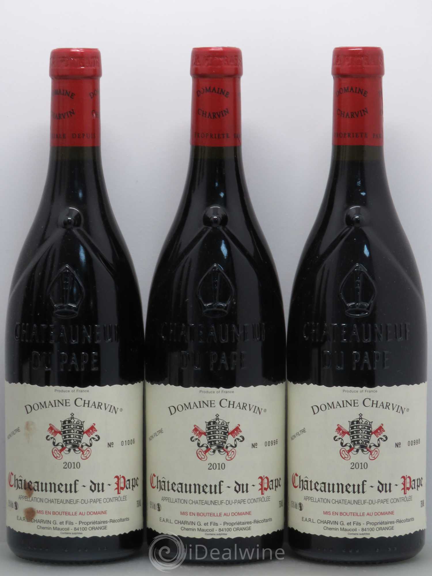Châteauneuf-du-Pape Charvin (Domaine) 2010 - Lot de 6 bouteilles - 1