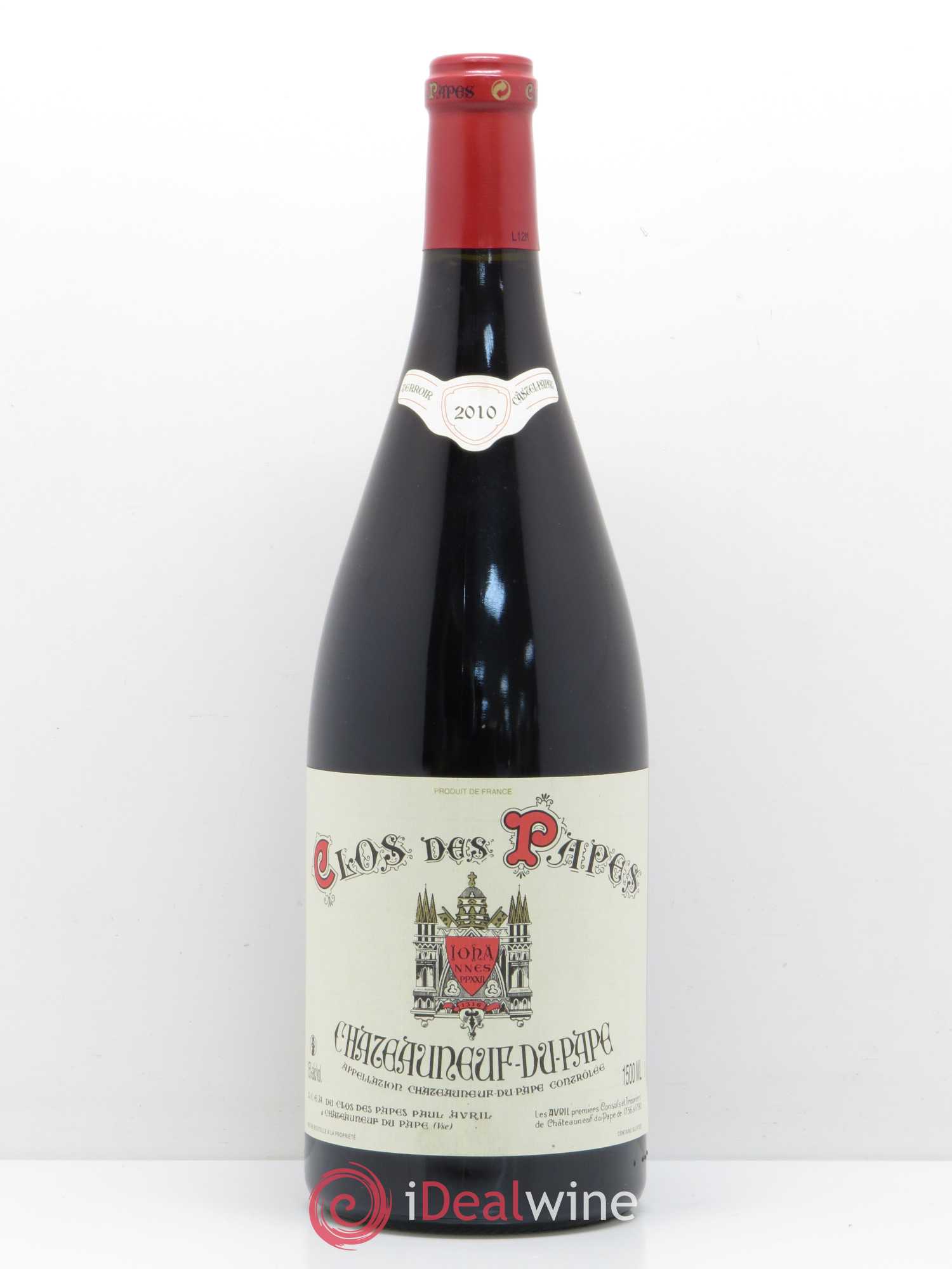 Châteauneuf-du-Pape Clos des Papes - Paul Avril 2010 - Lot de 1 magnum - 0