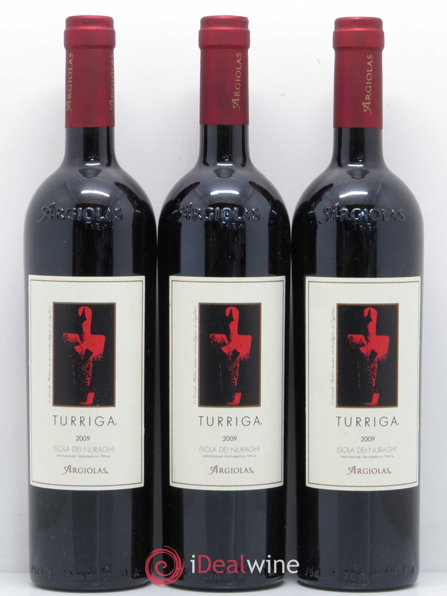 Sardaigne Argiolas Turriga (sans prix de réserve) 2009 - Posten von 3 Flaschen - 0