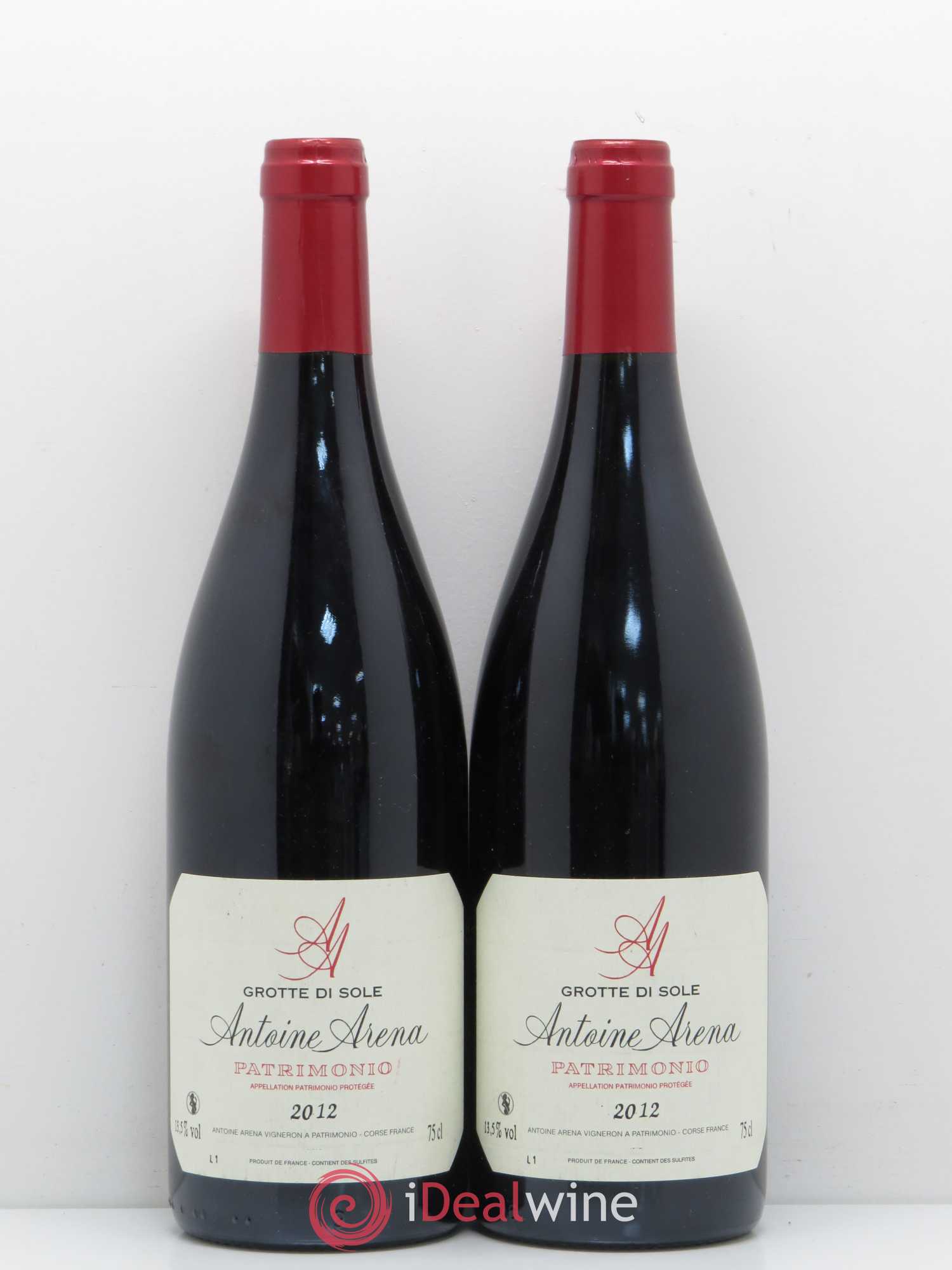 Patrimonio Grotte di Sole Antoine Arena 2012 - Lot de 2 bouteilles - 0