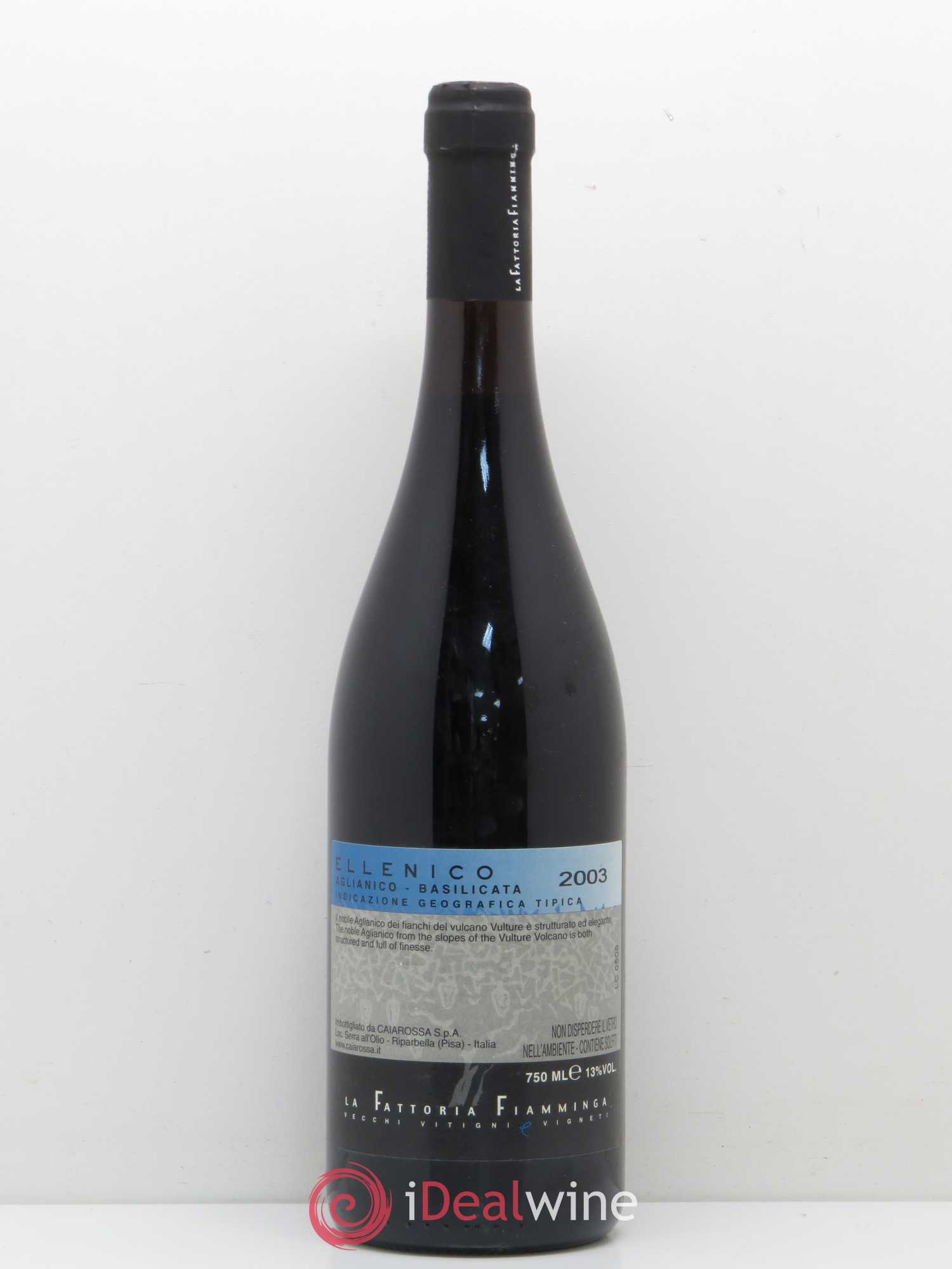 IGT Sicile Ellenico Fattoria Fiamminga (sans prix de réserve) 2003 - Posten von 1 Flasche - 1