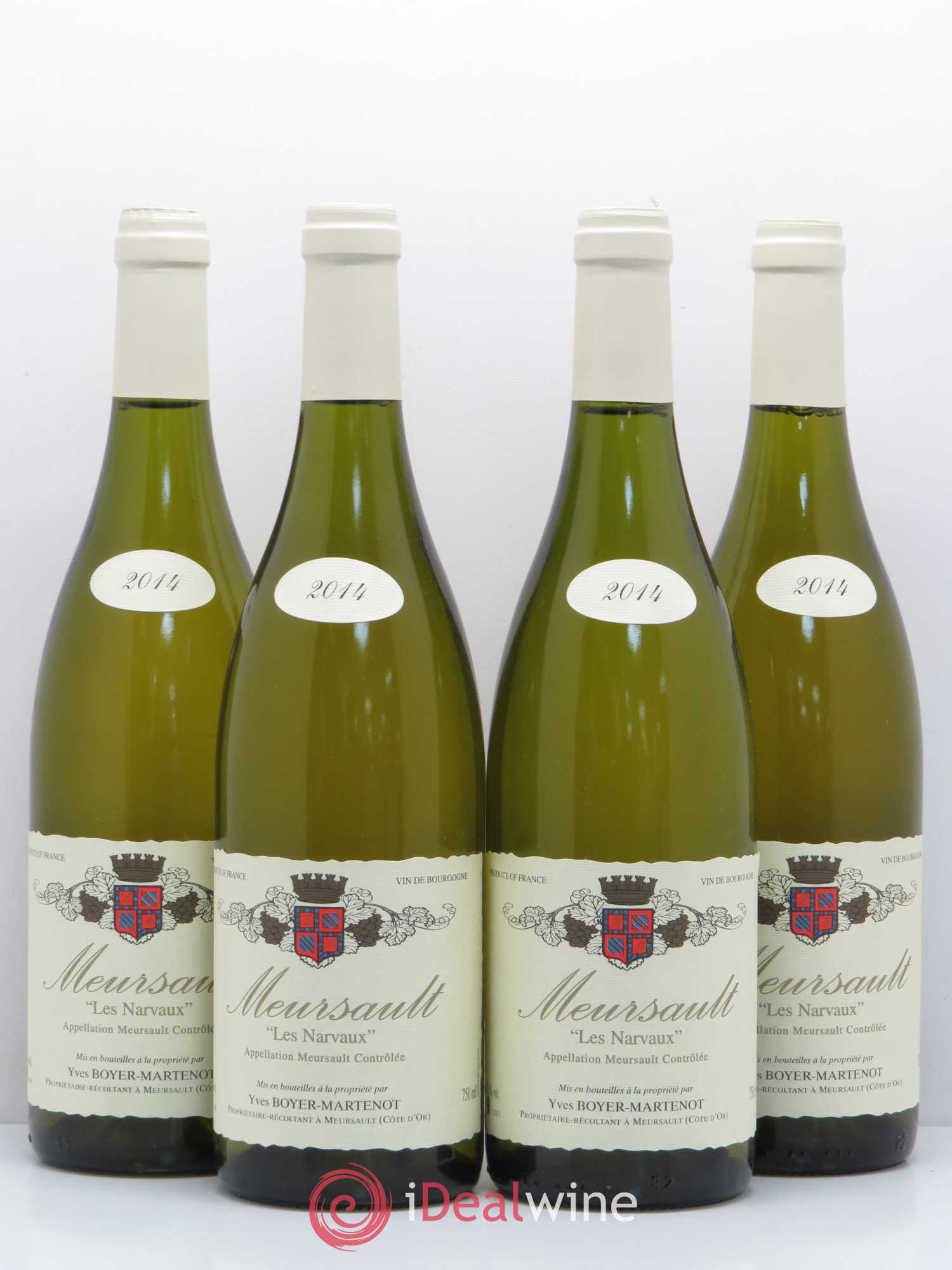 Meursault Les Narvaux Domaine Yves Boyer-Martenot (sans prix de réserve) 2014 - Posten von 4 Flaschen - 0