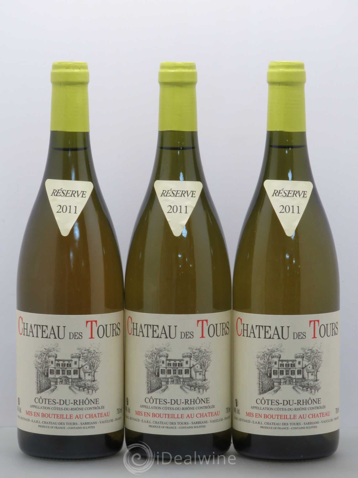 Côtes-du-Rhône Château des Tours Emmanuel Reynaud 2011 - Lot de 3 bouteilles - 0