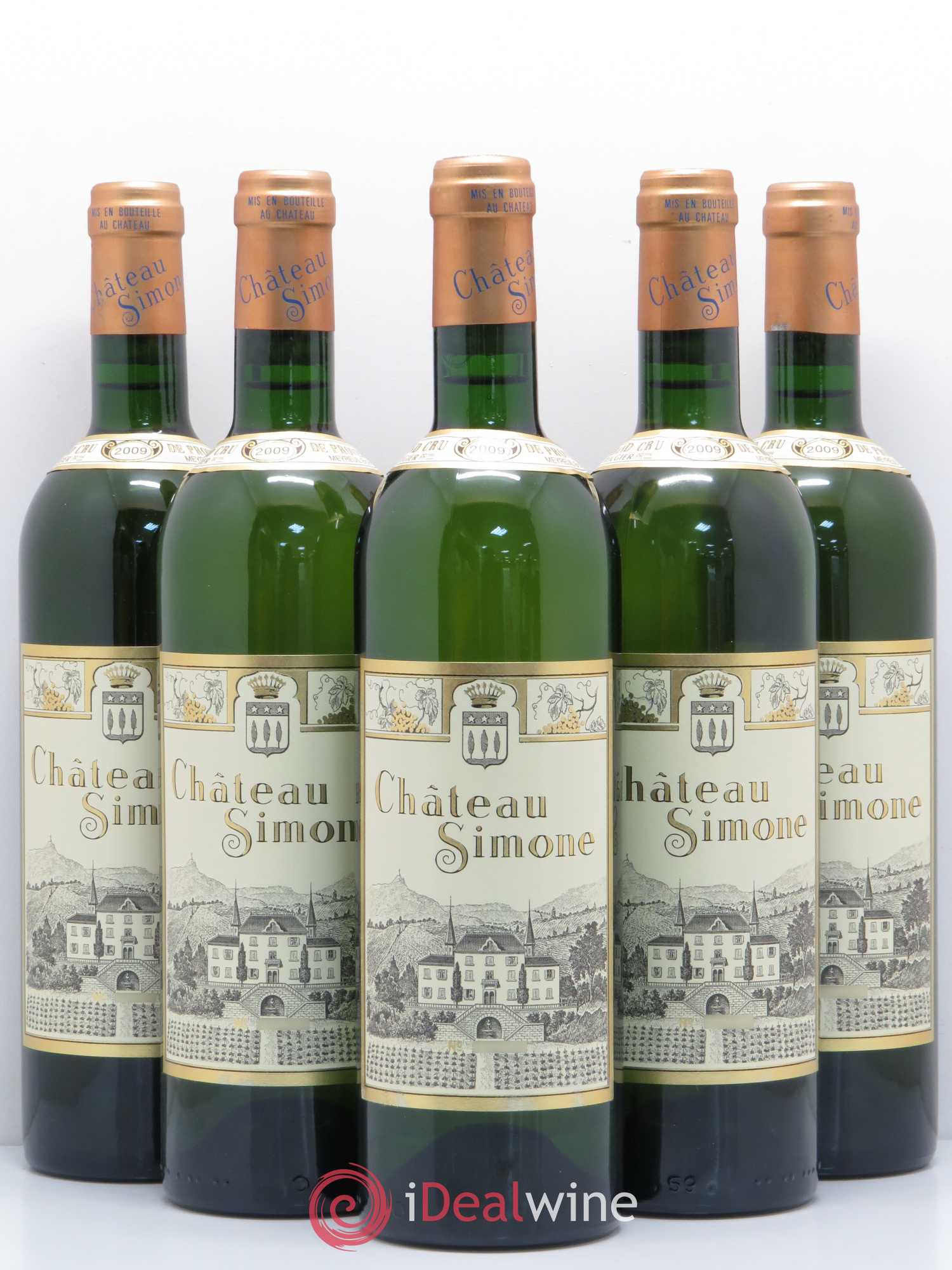 Palette Château Simone Famille Rougier 2009 - Posten von 5 Flaschen - 0