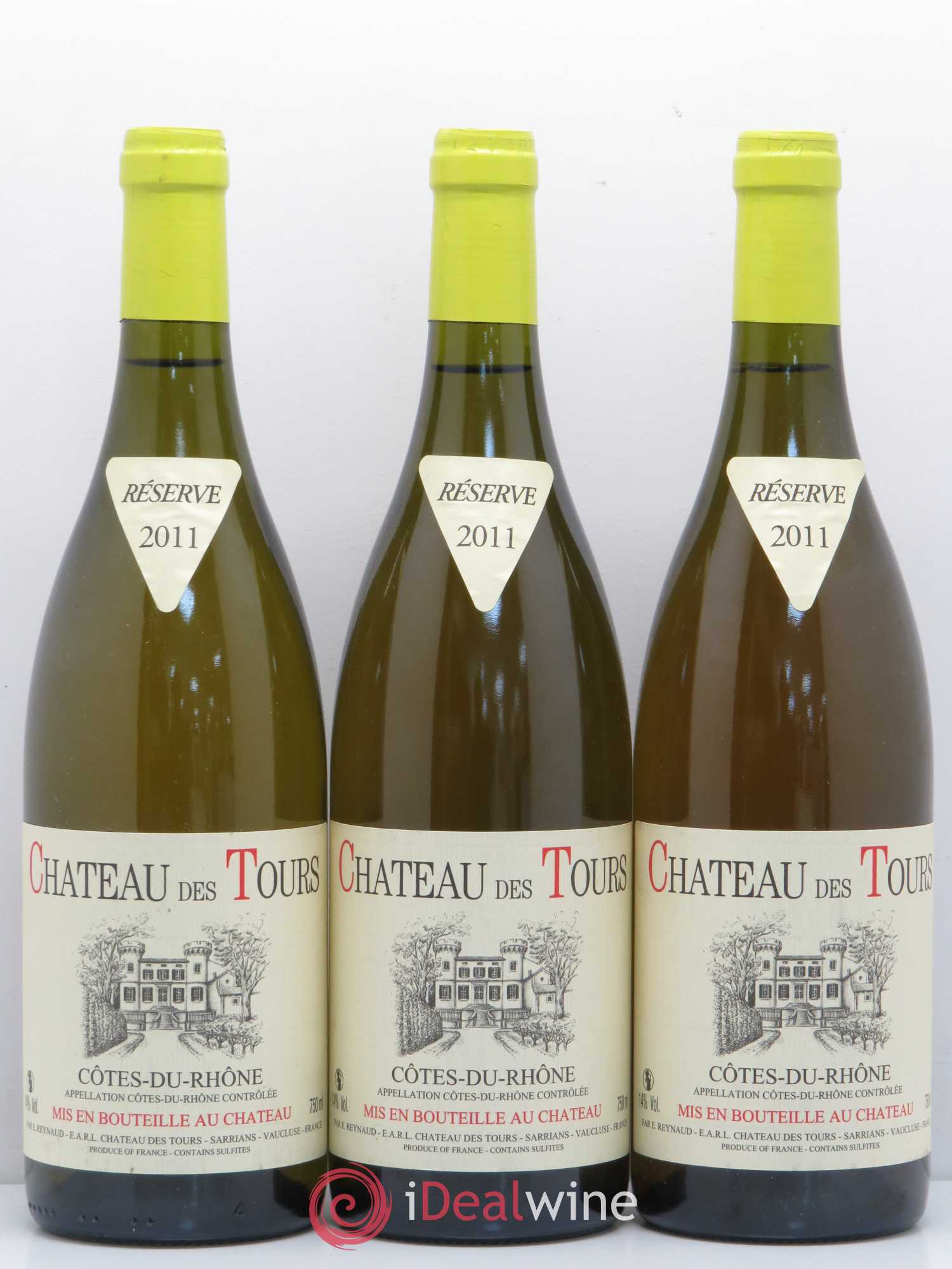 Côtes-du-Rhône Château des Tours Emmanuel Reynaud 2011 - Lot de 3 bouteilles - 0
