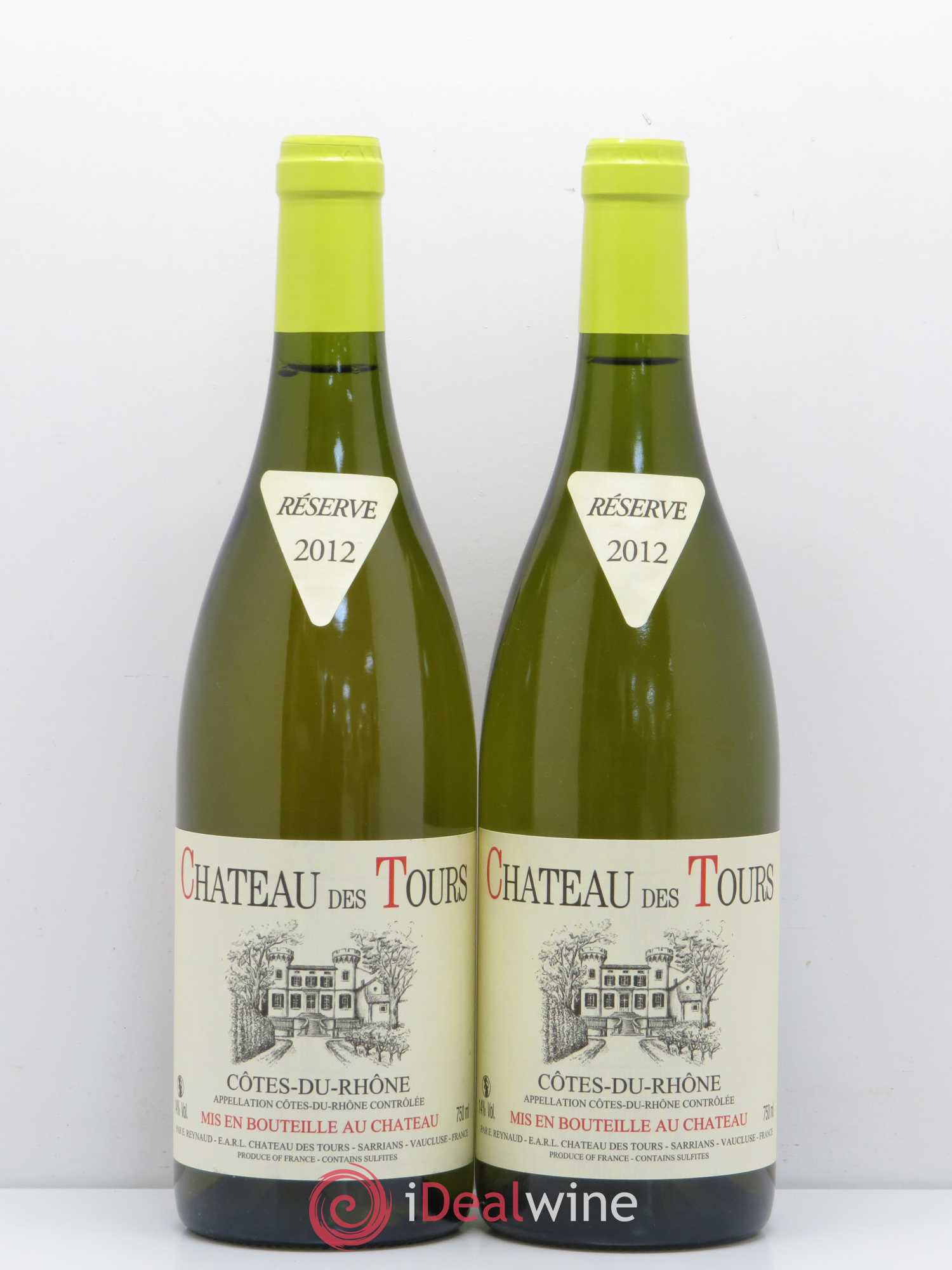 Côtes-du-Rhône Château des Tours Emmanuel Reynaud reserve 2012 - Lot de 2 bouteilles - 0