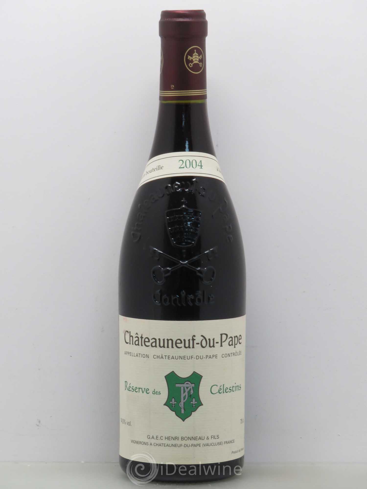 Châteauneuf-du-Pape Réserve des Célestins Henri Bonneau & Fils 2004 - Lot de 1 bouteille - 0