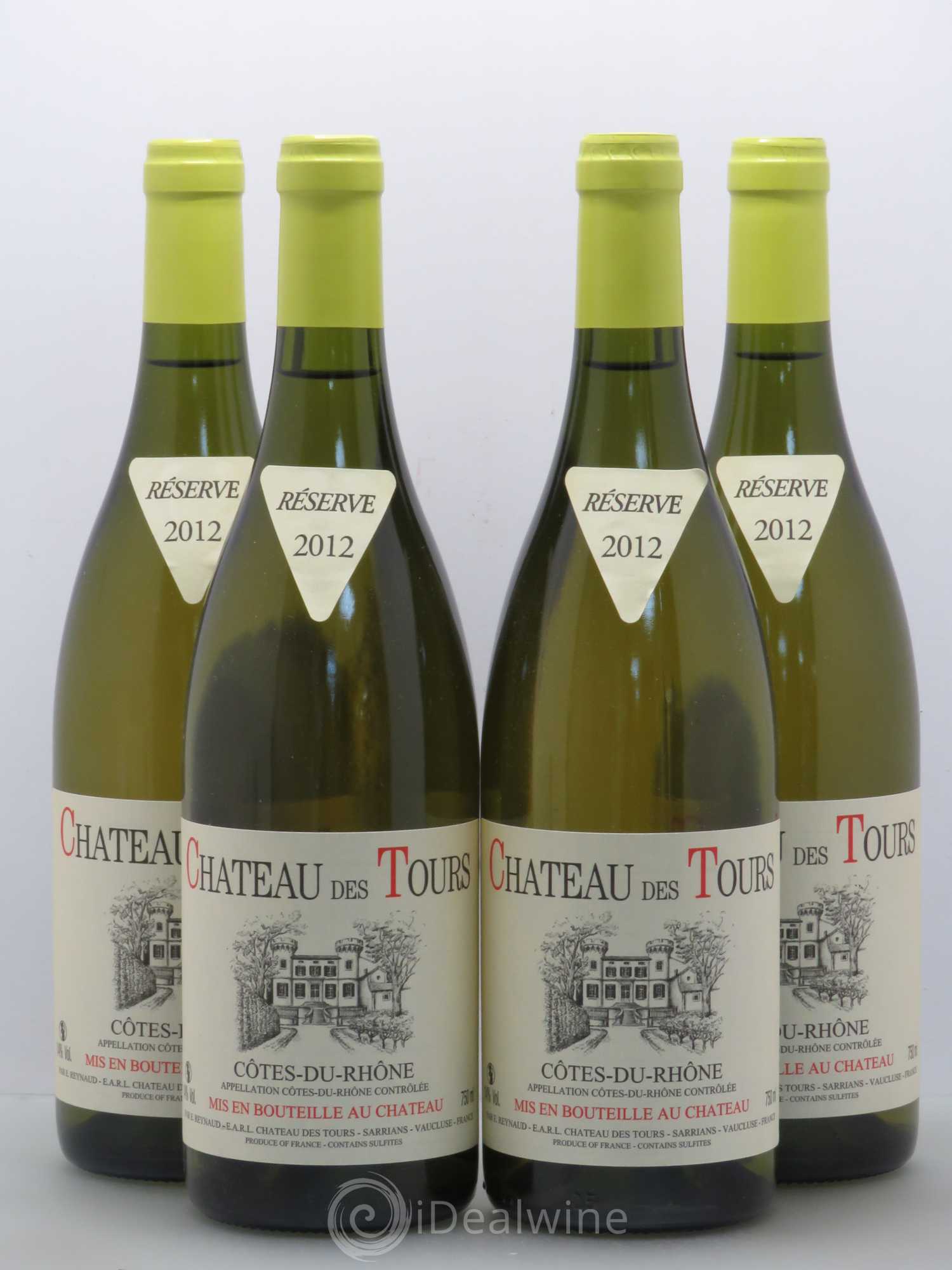 Côtes-du-Rhône Château des Tours Emmanuel Reynaud 2012 - Lot de 4 bouteilles - 0