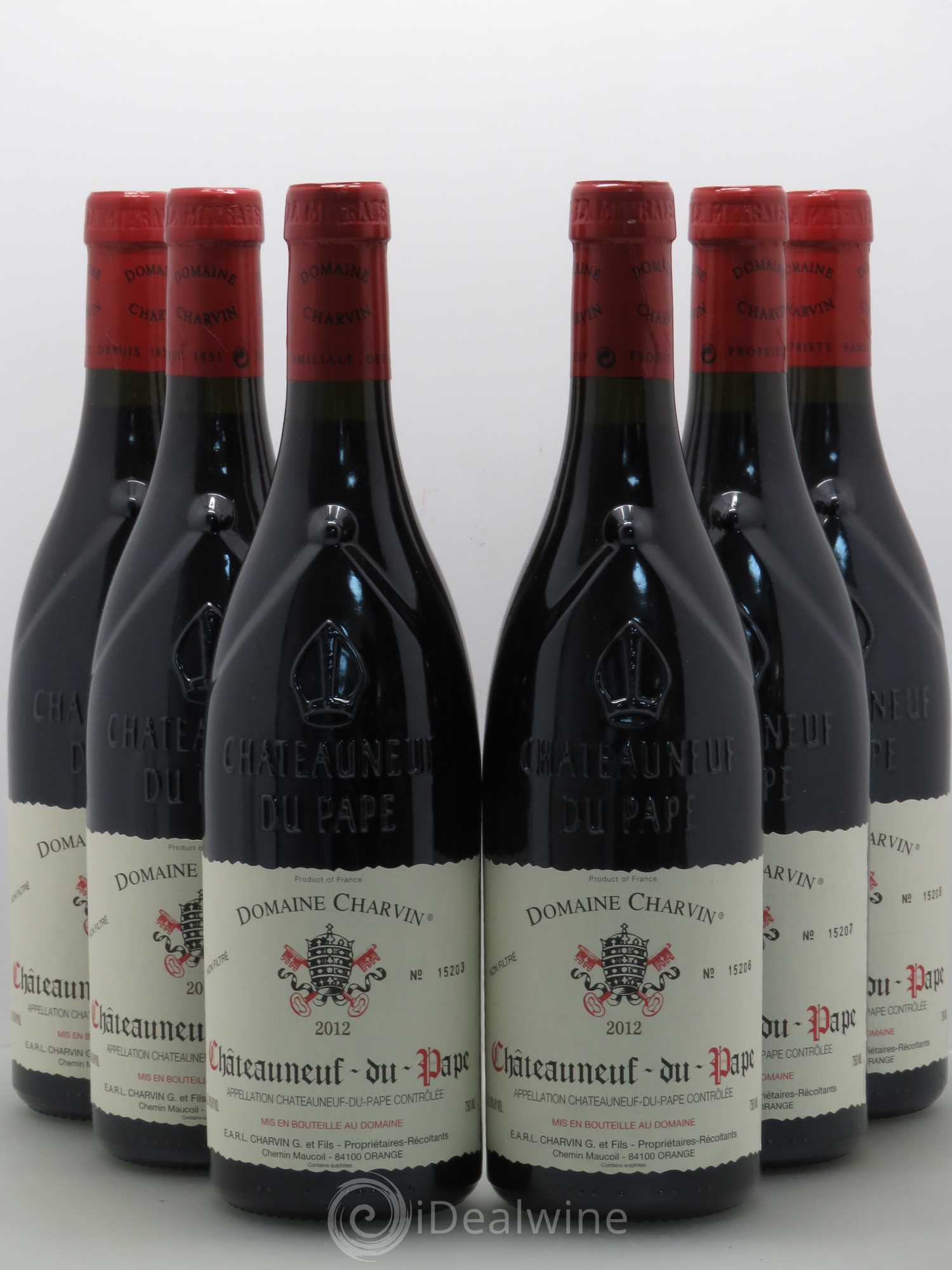 Châteauneuf-du-Pape Charvin (Domaine) 2012 - Lot de 6 bouteilles - 0