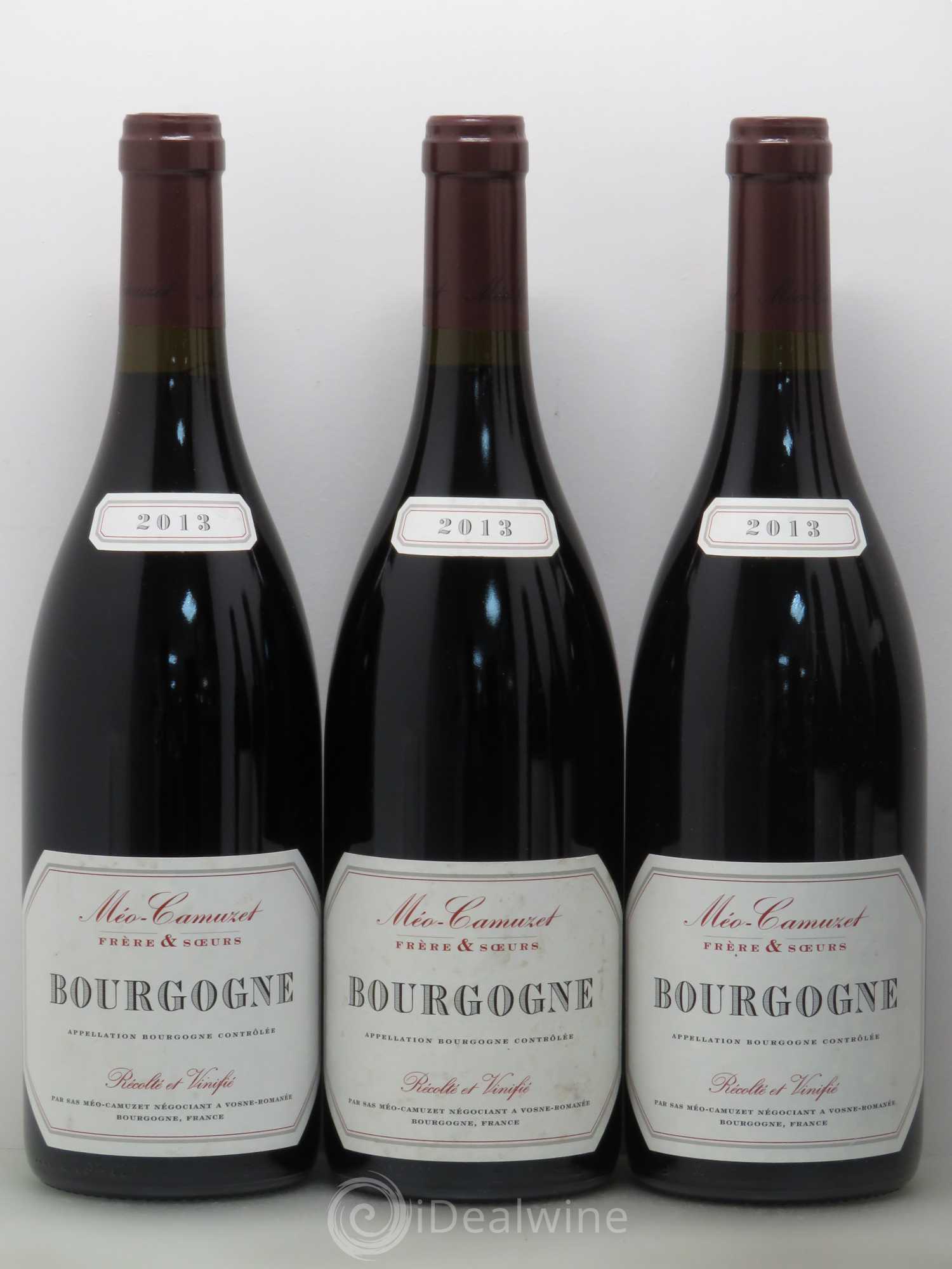 Bourgogne Méo-Camuzet (Domaine) 2013 - Lot de 6 bouteilles - 1