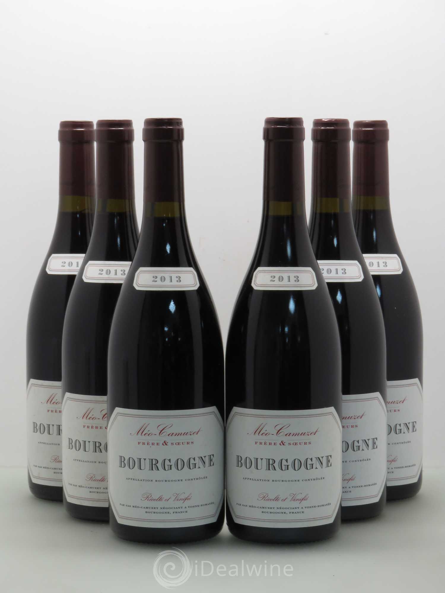 Bourgogne Méo-Camuzet (Domaine) 2013 - Lot de 6 bouteilles - 0