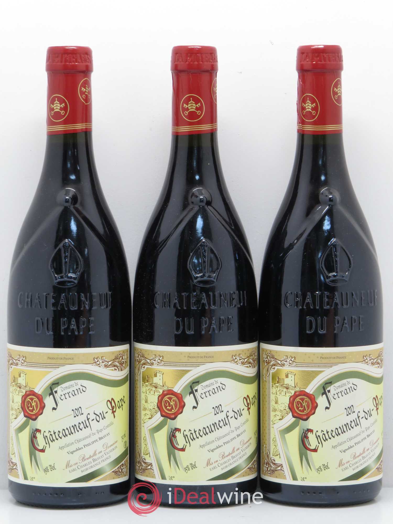 Châteauneuf-du-Pape Domaine de Ferrand 2012 - Lot de 3 bouteilles - 0