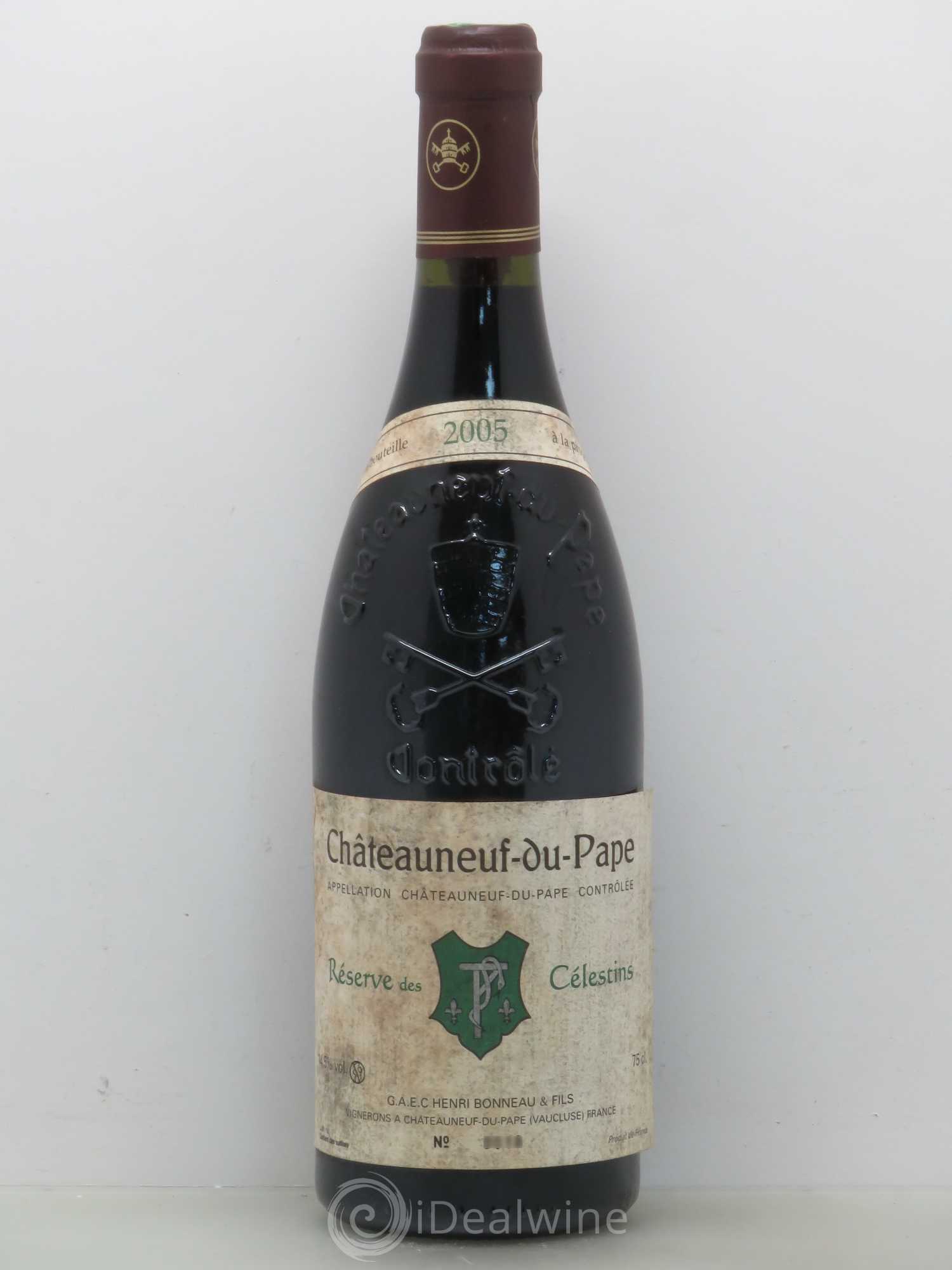 Châteauneuf-du-Pape Réserve des Célestins Henri Bonneau & Fils 2005 - Lot de 1 bouteille - 0