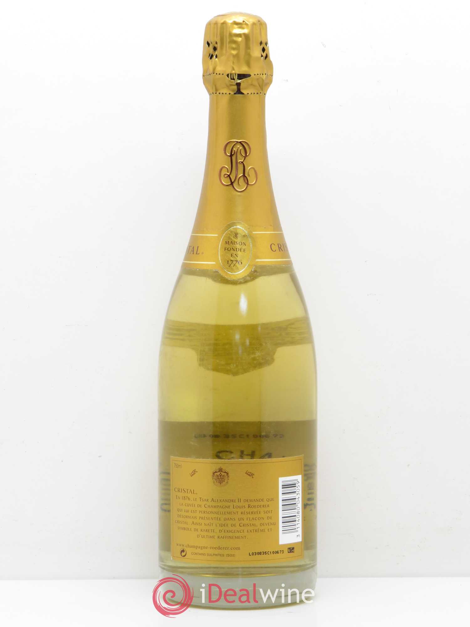 Cristal Louis Roederer 2002 - Lot de 1 bouteille - 1