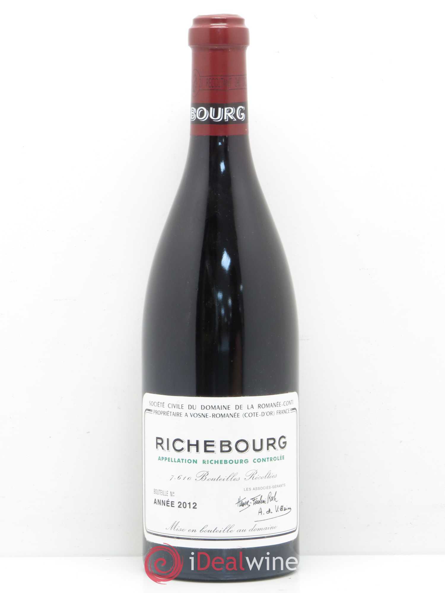 Richebourg Grand Cru Domaine de la Romanée-Conti 2012 - Lot de 1 bouteille - 0