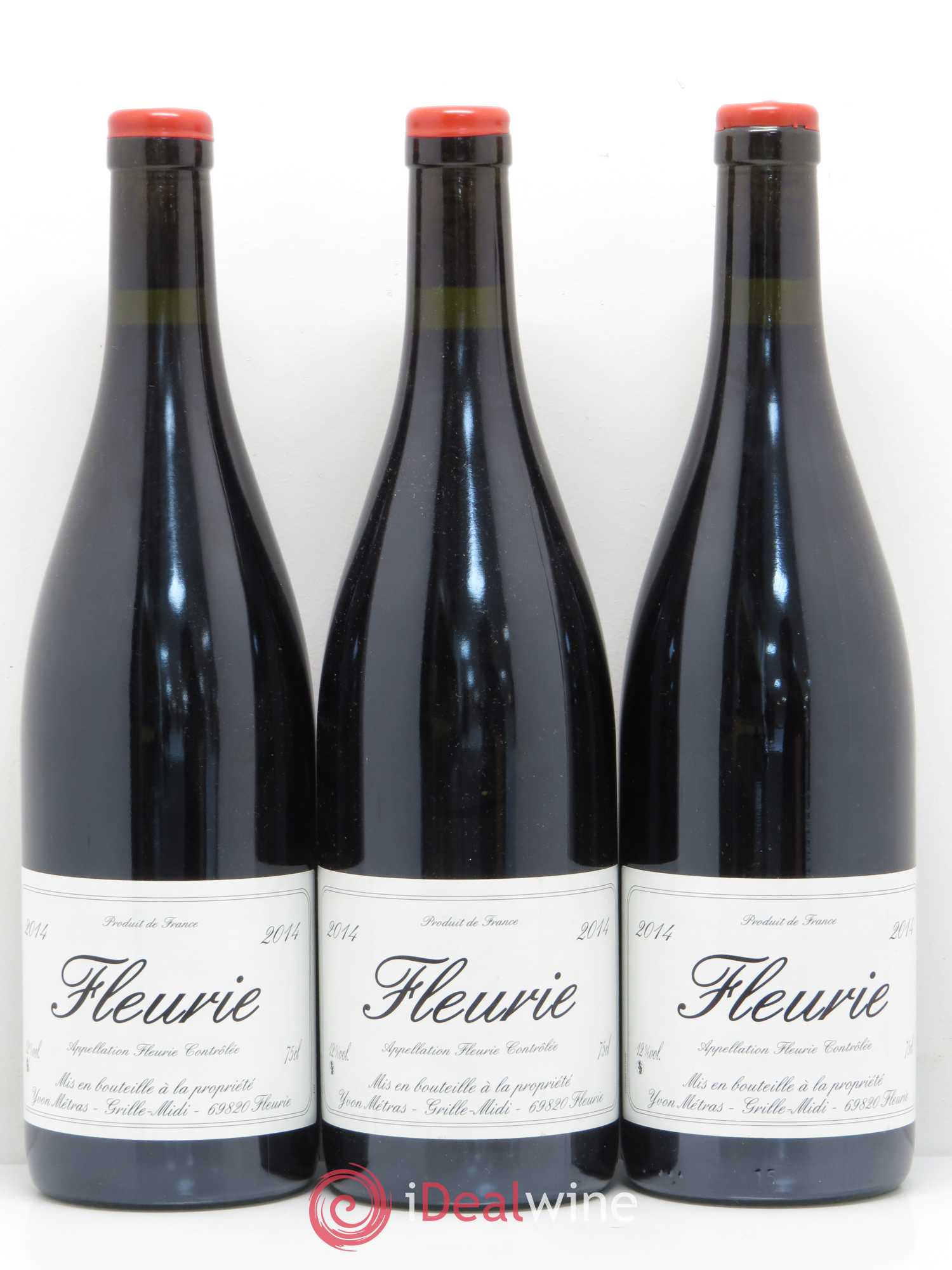 Fleurie Yvon Métras 2014 - Lot de 3 bouteilles - 0