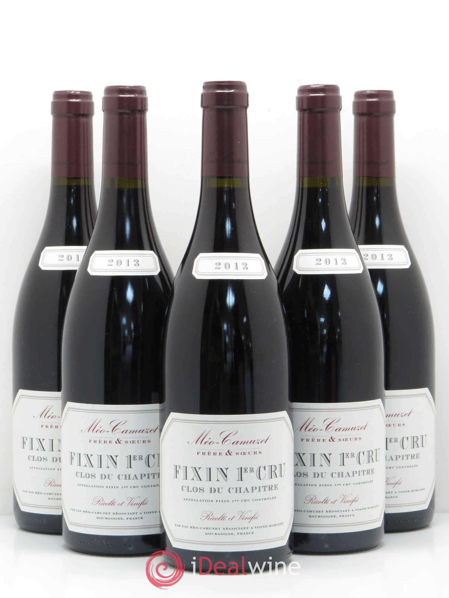 Fixin 1er Cru Clos du Chapitre Méo-Camuzet (Frère & Soeurs) 2013 - Lot de 5 bouteilles - 0