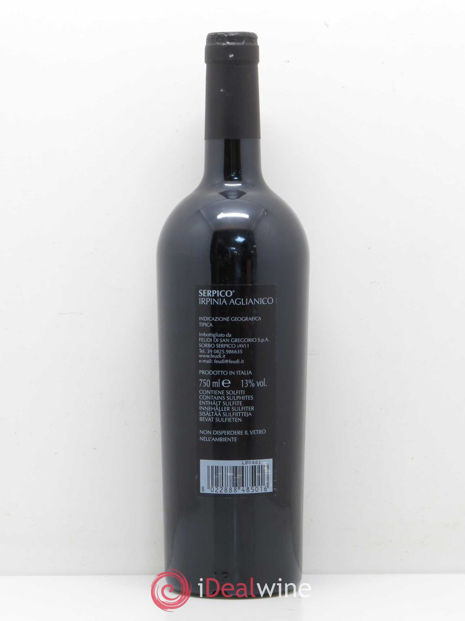 Italie Serpico Feudi di San Gregorio DOC Irpinia Aglianico 2004 - Posten von 1 Flasche - 1