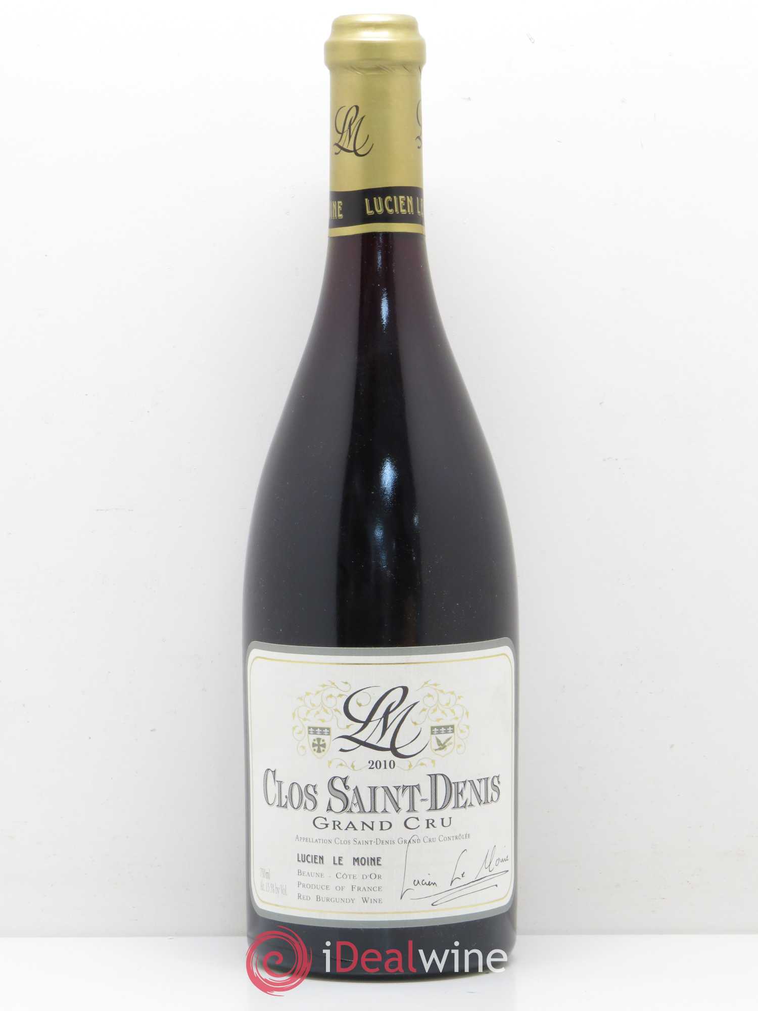 Clos Saint-Denis Grand Cru Lucien Le Moine 2010 - Lot de 1 bouteille - 0