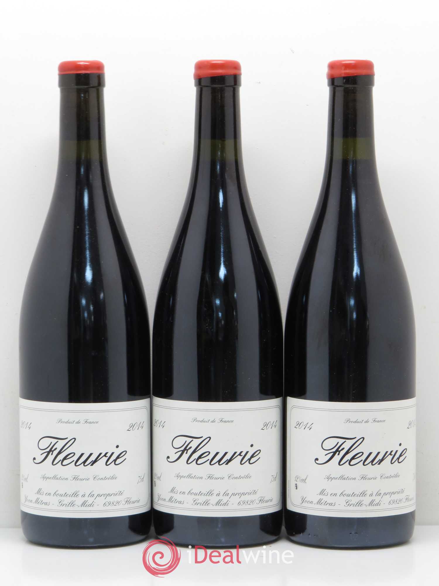 Fleurie Yvon Métras 2014 - Lot de 3 bouteilles - 0