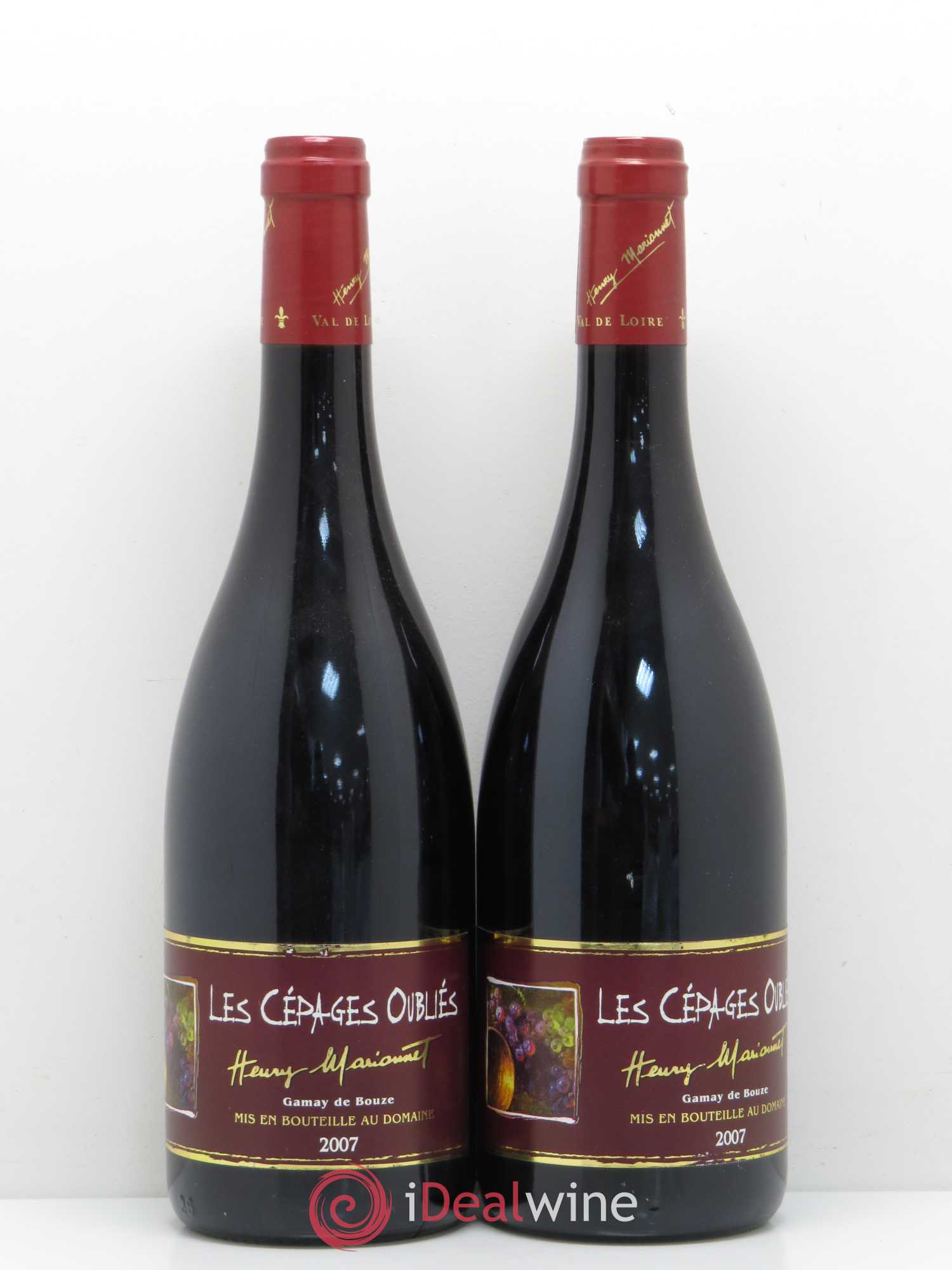 Divers Marionnet Domaine de la Charmoise Les Cepages Oubliees Gamay de Bouze Val de Loire 2007 - Posten von 2 Flaschen - 0