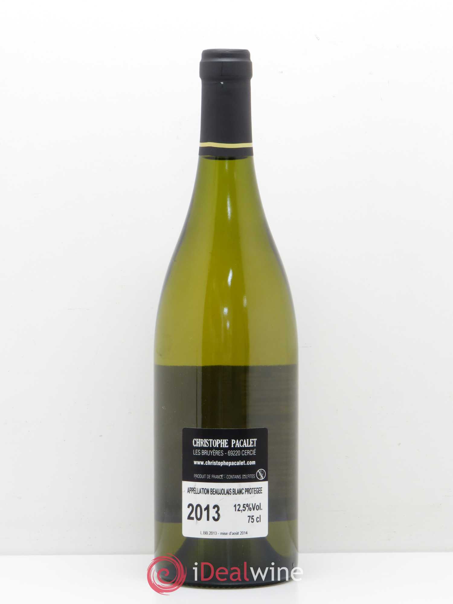 Beaujolais Domaine Pacalet (sans prix de réserve) 2013 - Posten von 1 Flasche - 1
