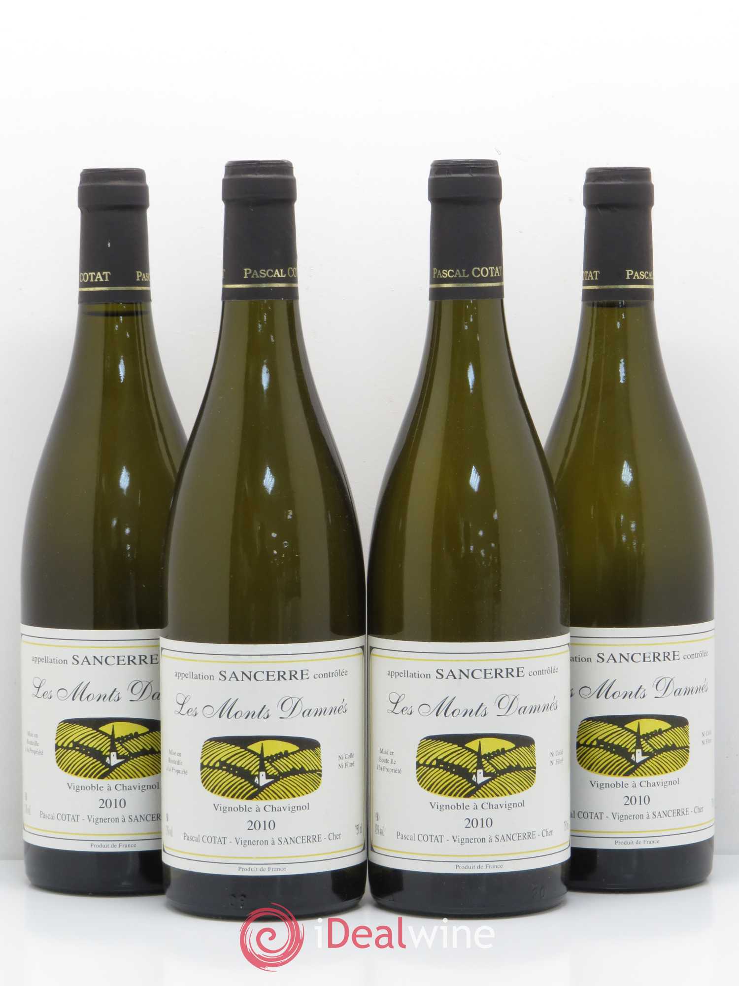 Sancerre Les Monts Damnés Pascal Cotat 2010 - Lot de 4 bouteilles - 0