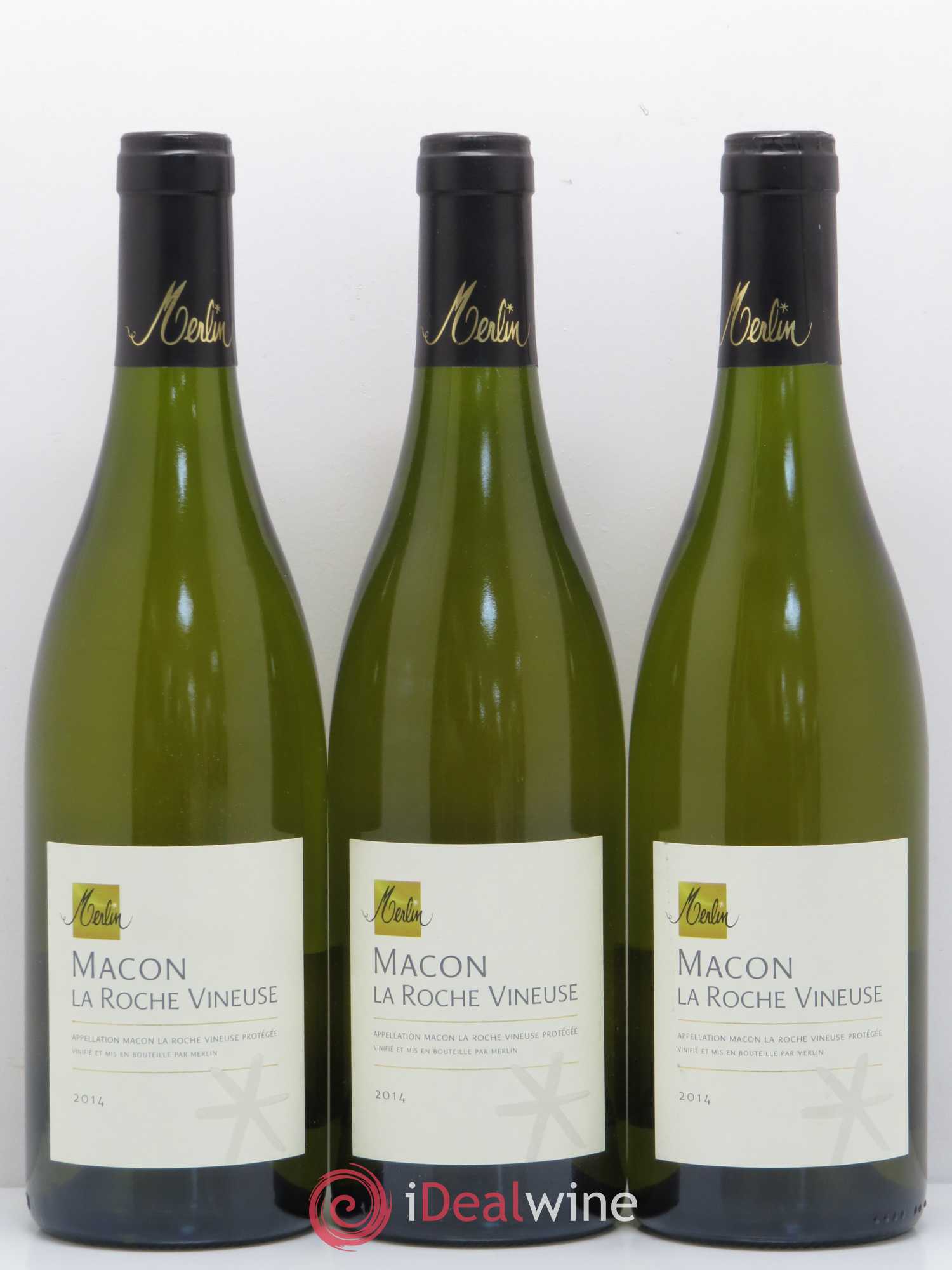 Mâcon La Roche Vineuse Olivier Merlin (sans prix de réserve) 2014 - Lot de 3 bouteilles - 0