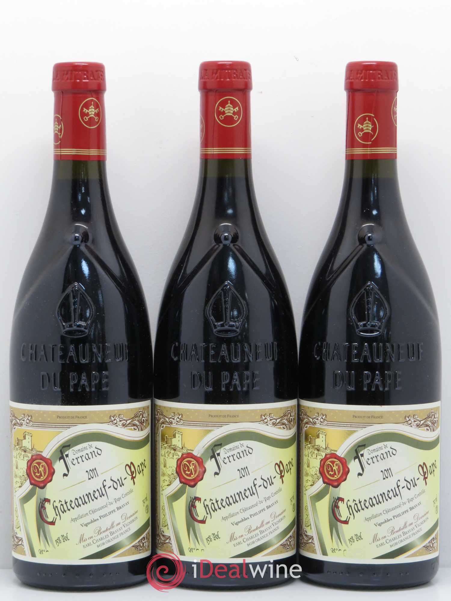 Châteauneuf-du-Pape Domaine de Ferrand 2011 - Lot de 3 bouteilles - 0