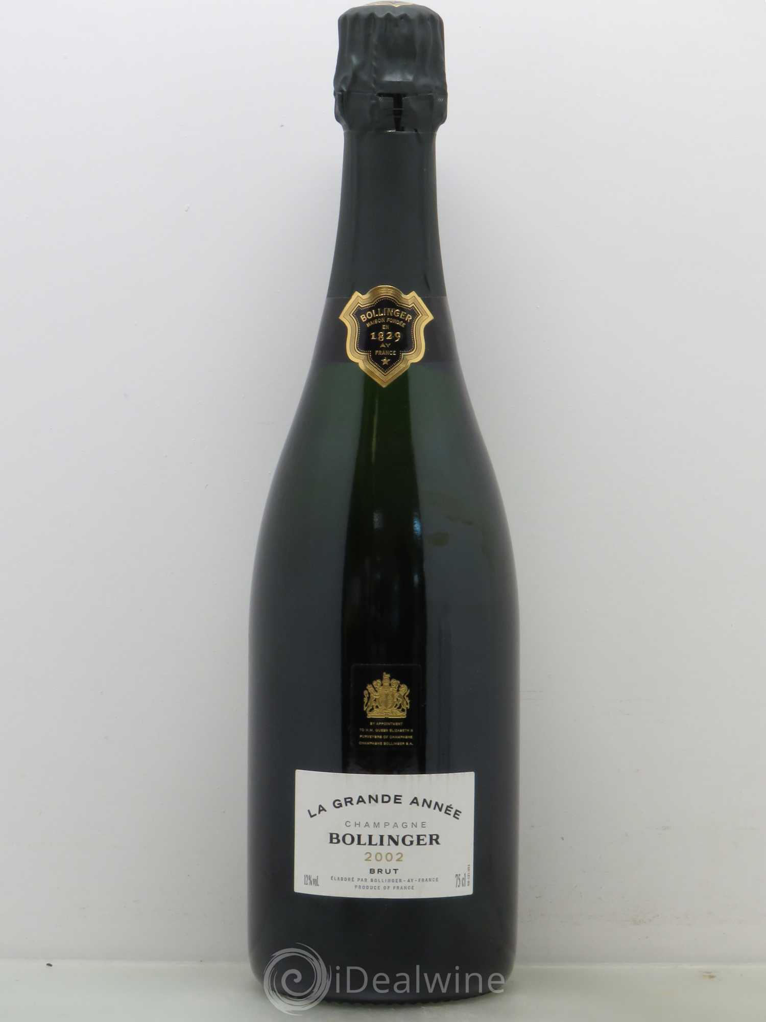 La Grande Année Brut Bollinger 2002 - Lot de 1 bouteille - 0