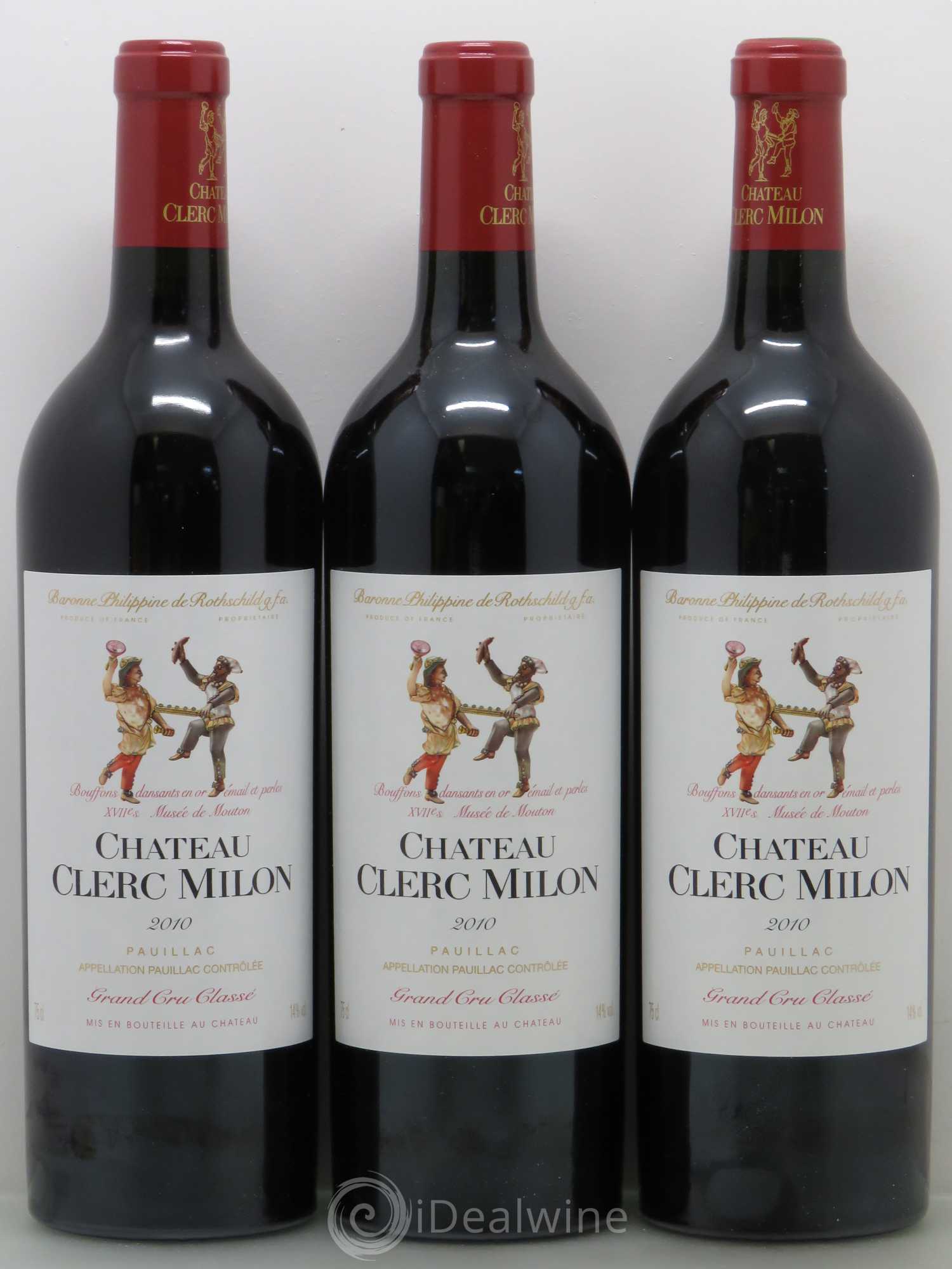 Château Clerc Milon 5ème Grand Cru Classé 2010 - Lot de 12 bouteilles - 1