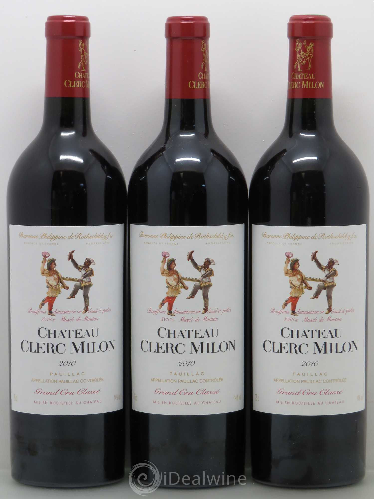 Château Clerc Milon 5ème Grand Cru Classé 2010 - Lot de 12 bouteilles - 2
