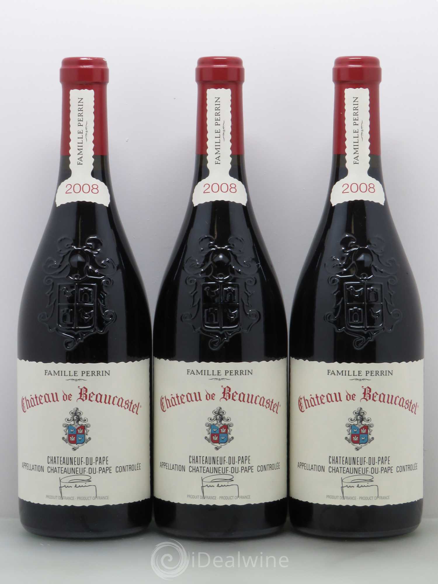 Châteauneuf-du-Pape Château de Beaucastel Famille Perrin 2008 - Lot de 6 bouteilles - 1