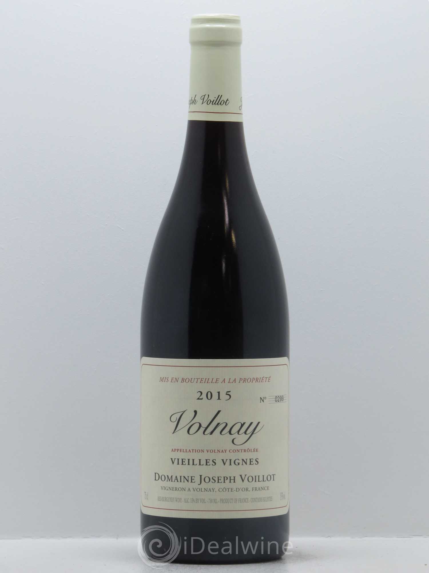 Volnay Vieilles Vignes Joseph Voillot (Domaine) 2015 - Lot de 1 bouteille - 0