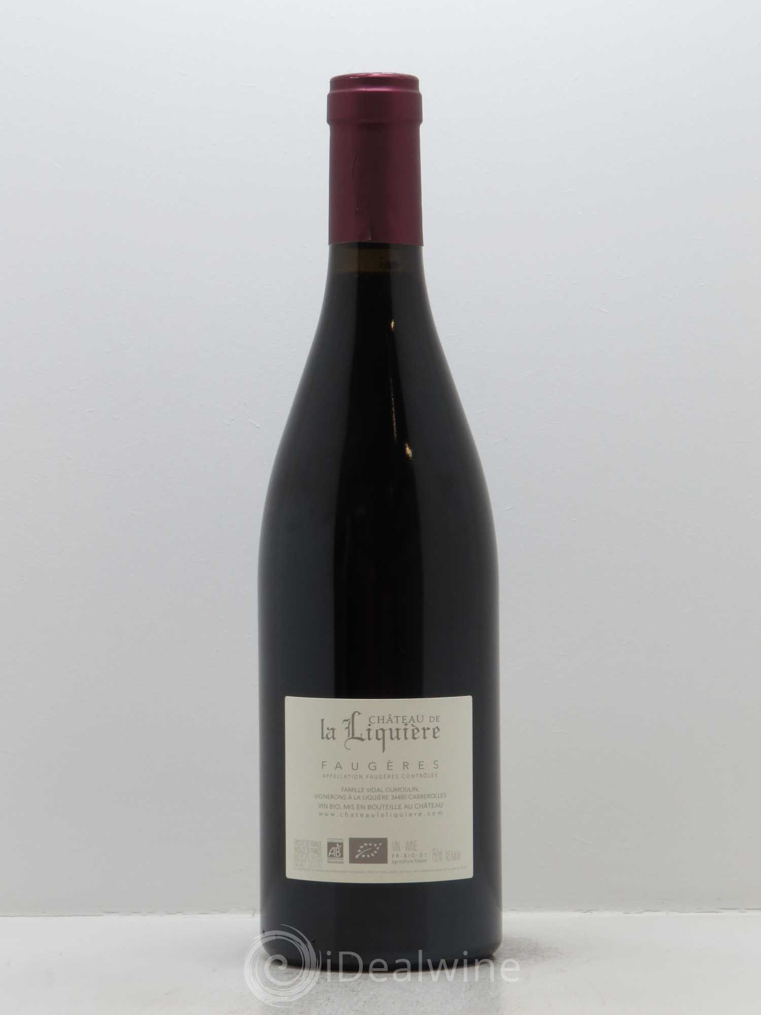 Faugères Château de La Liquière Cistus Famille Vidal 2015 - Lot de 1 bouteille - 1