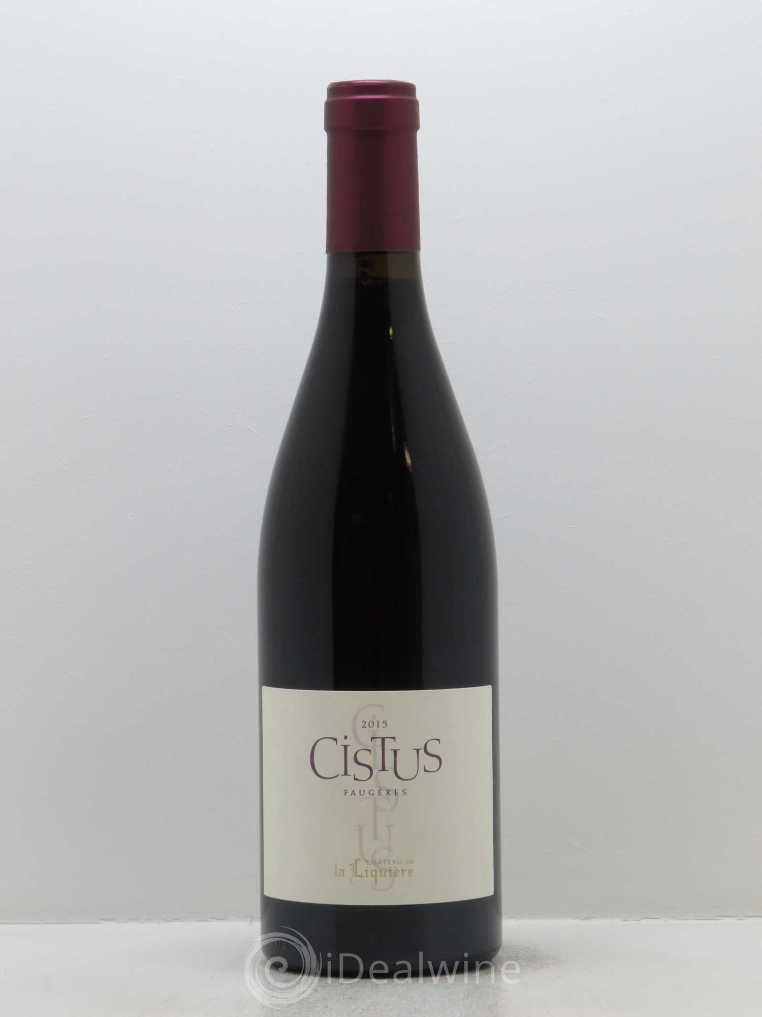 Faugères Château de La Liquière Cistus Famille Vidal 2015 - Lot de 1 bouteille - 0