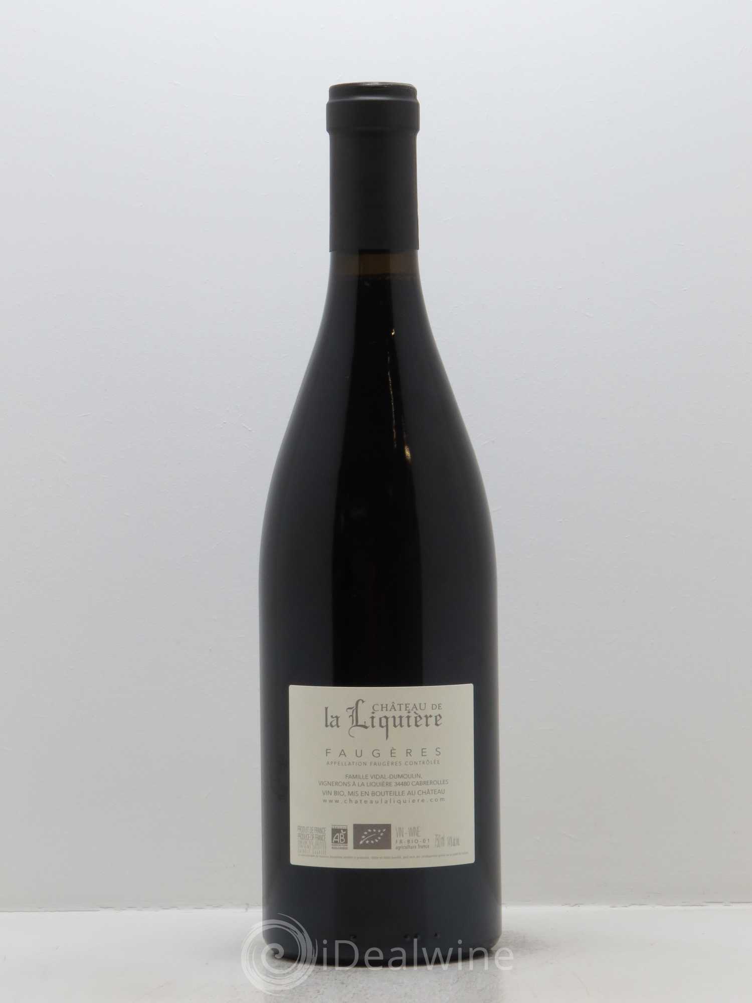 Faugères Château de La Liquière Famille Vidal 2016 - Lot de 1 bouteille - 1