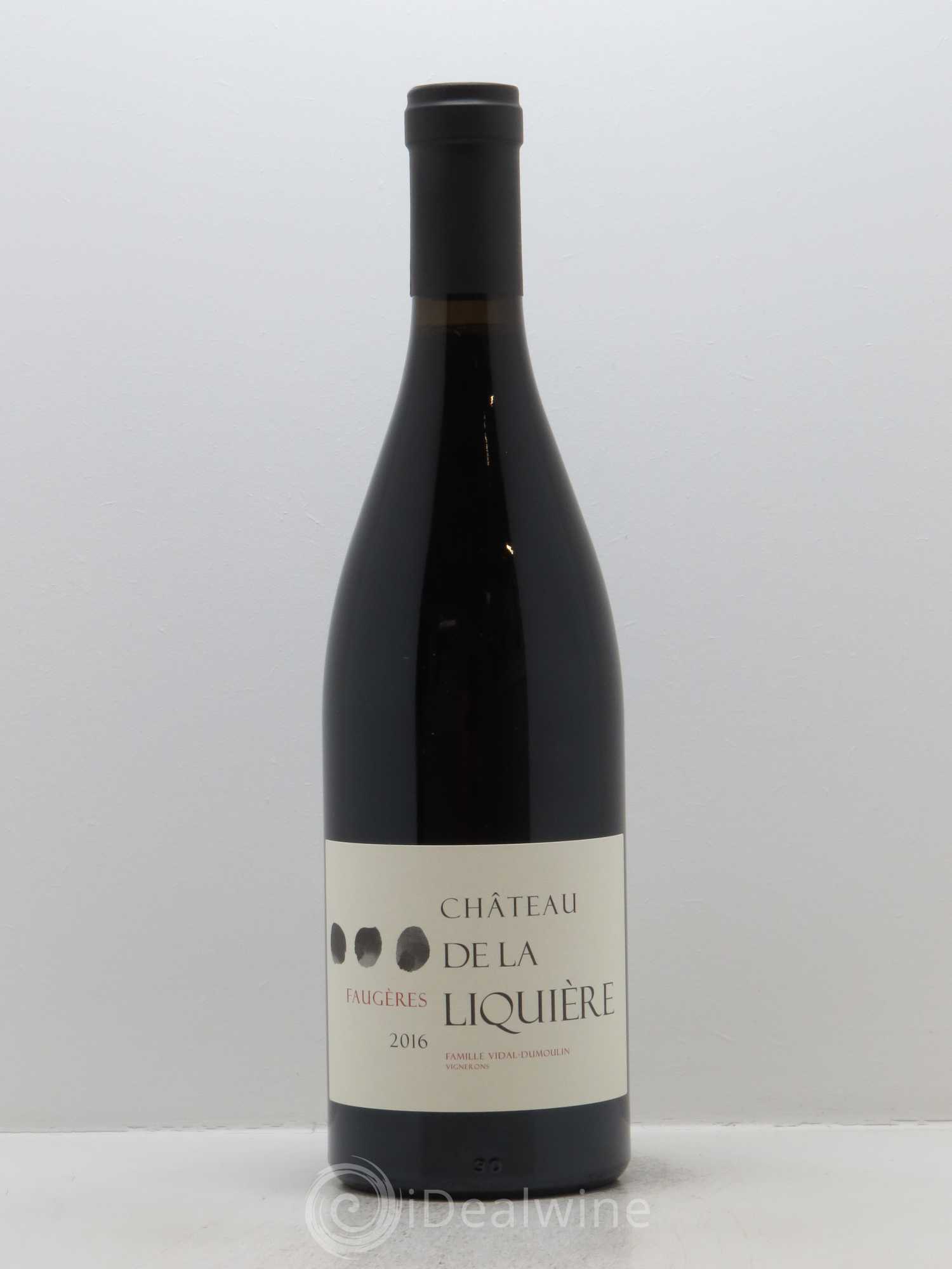 Faugères Château de La Liquière Famille Vidal 2016 - Lot de 1 bouteille - 0