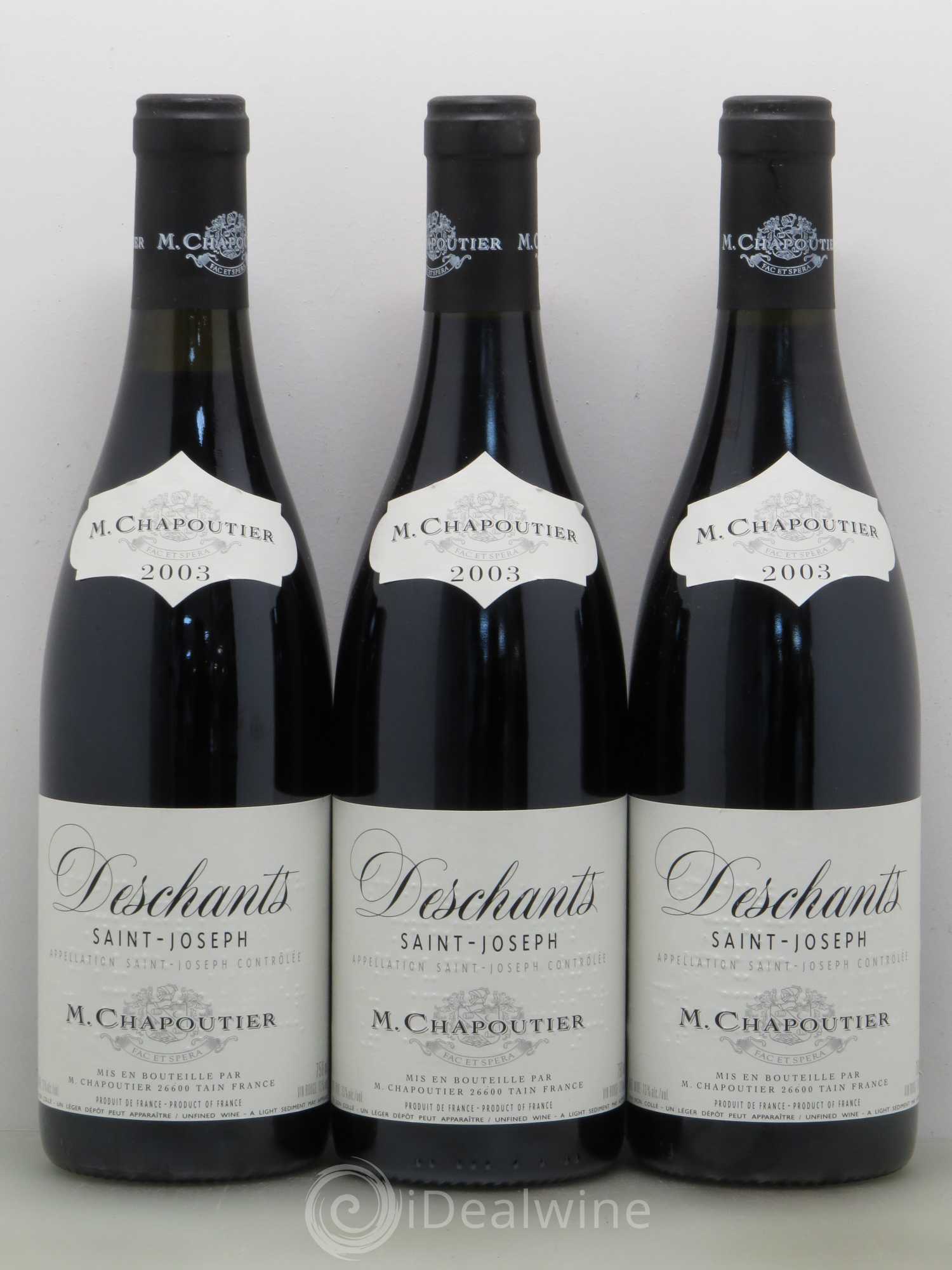 Saint-Joseph Deschants Chapoutier 2003 - Lot de 6 bouteilles - 2